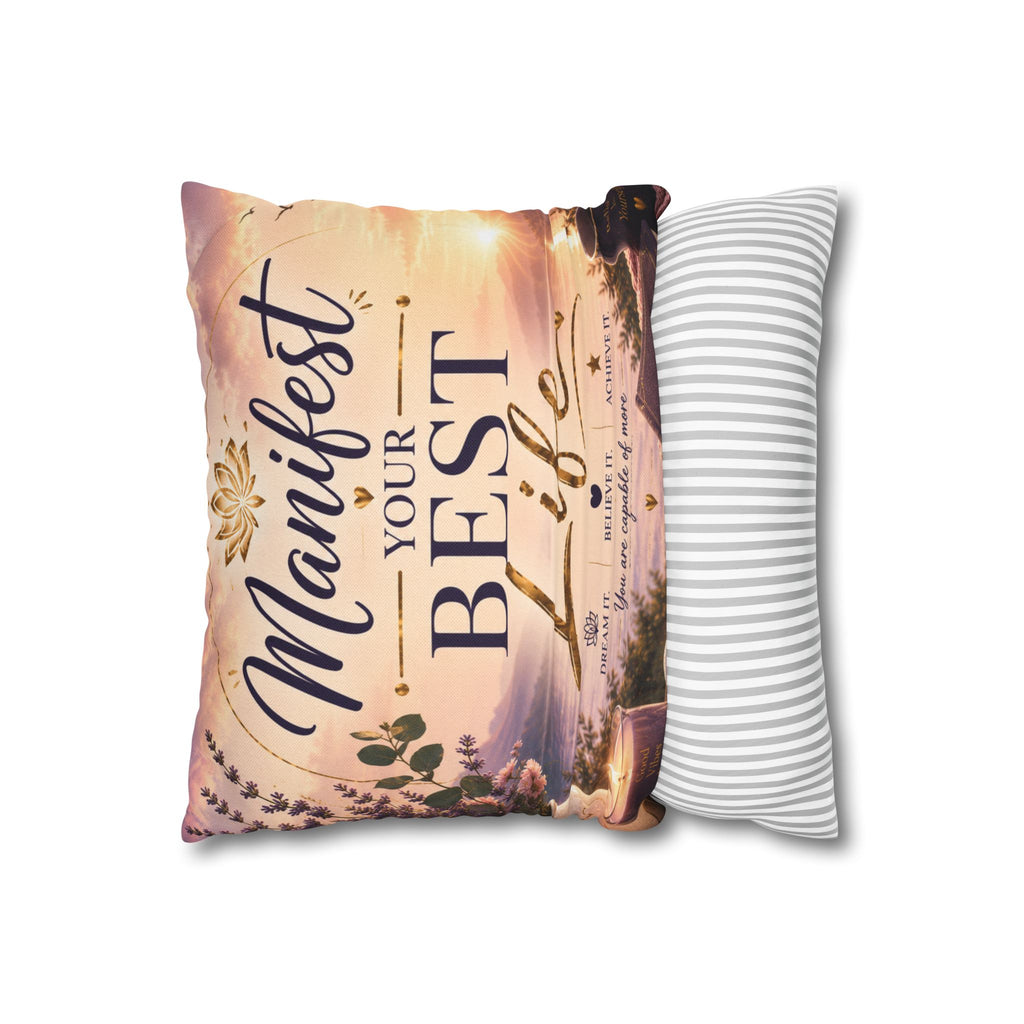 Manifest Your Best Life Decorative Pillowcase