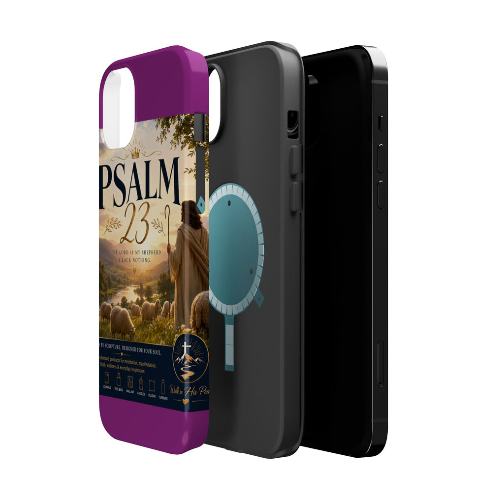 Psalm 23 Phone Case — Magnetic Impact-Resistant Christian iPhone Cover