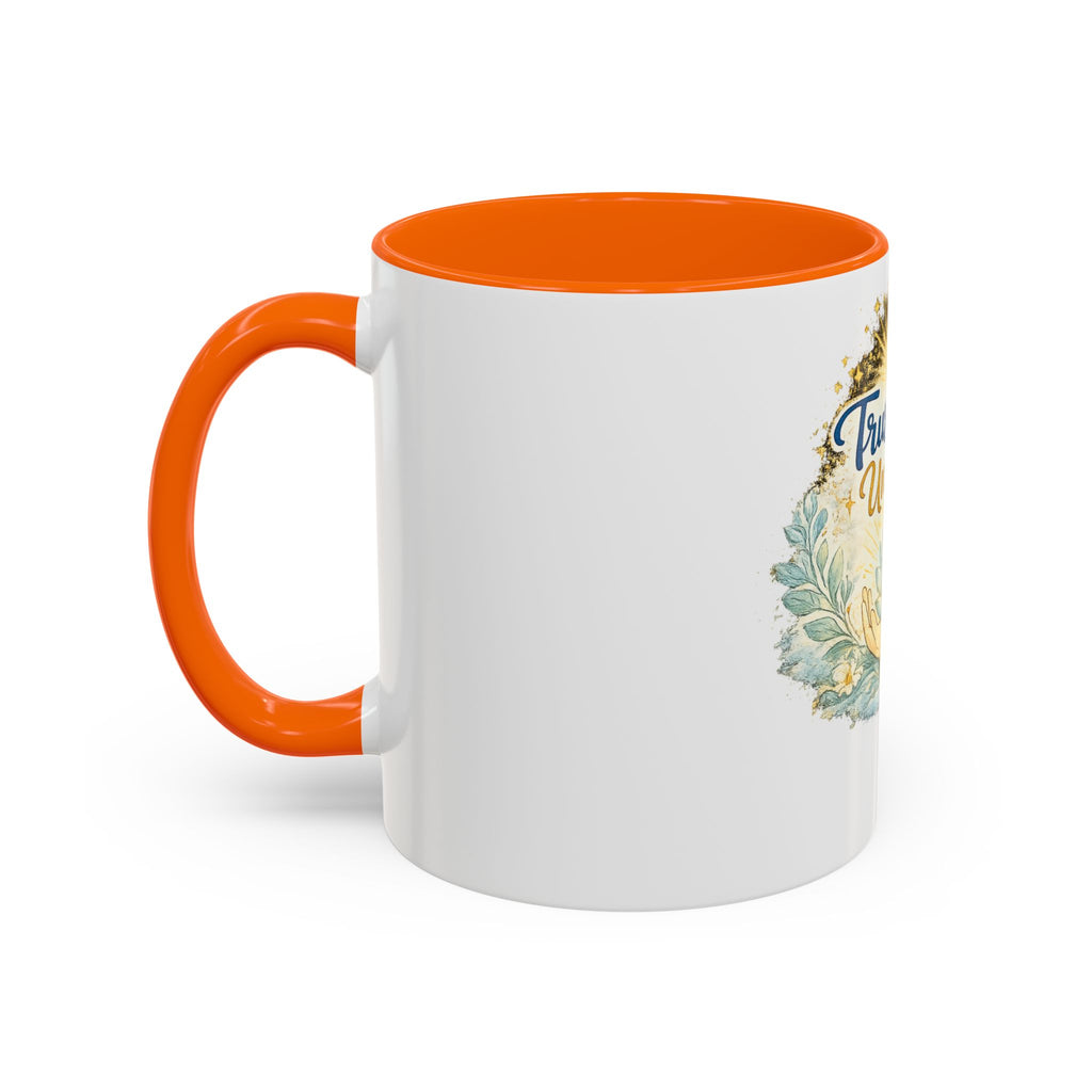 Trust the Universe Accent Coffee Mug — Inspirational Spiritual Tea & Coffee Cup (11/15oz)