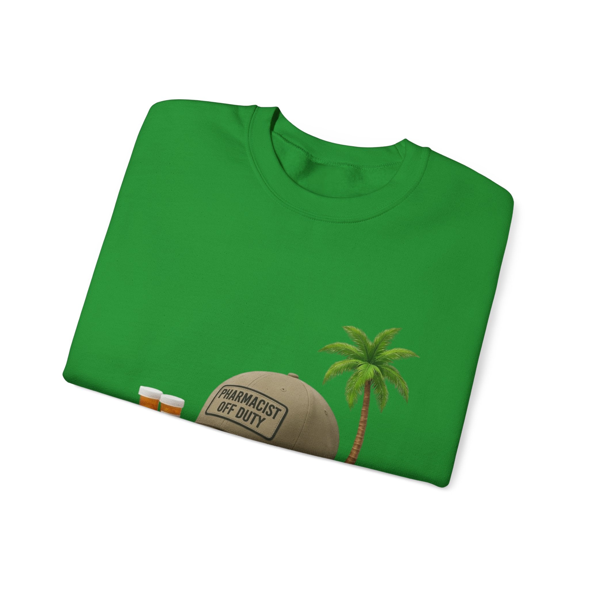 Vacation Vibes Sweatshirt — 'Pharmacist Off Duty' Palm Tree Travel Crewneck