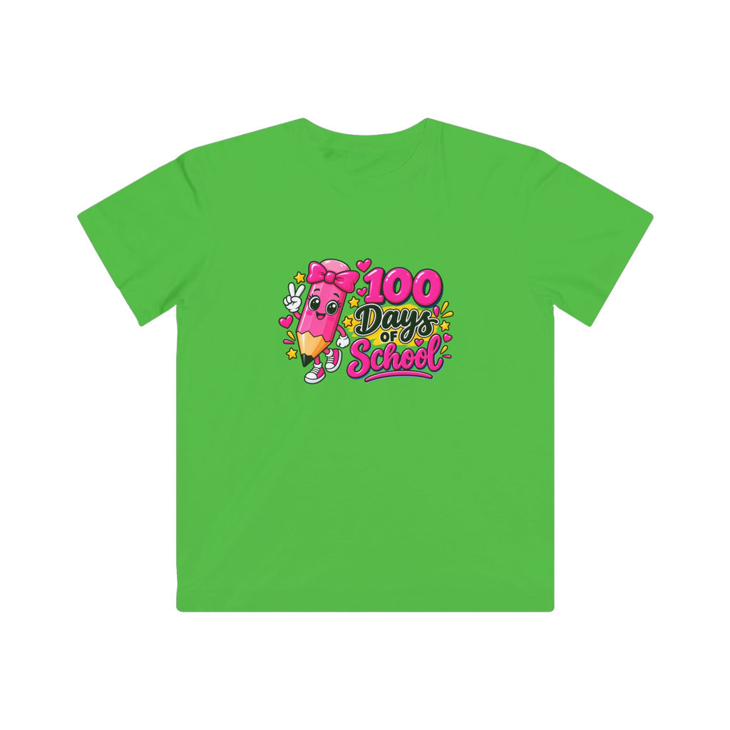 100 Days of School Kids T-Shirt – Cute Pencil Celebration Tee