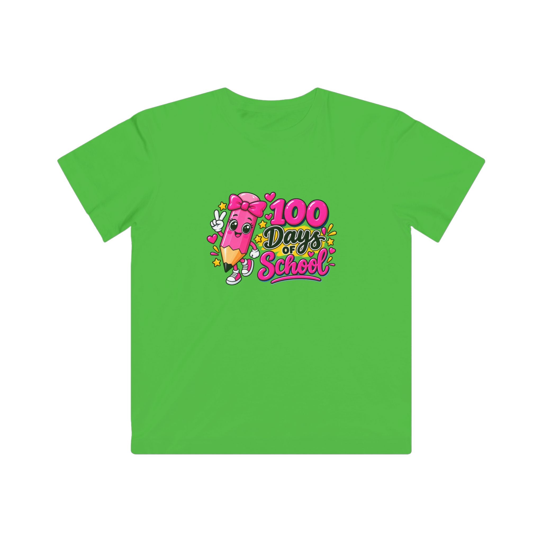 100 Days of School Kids T-Shirt – Cute Pencil Celebration Tee