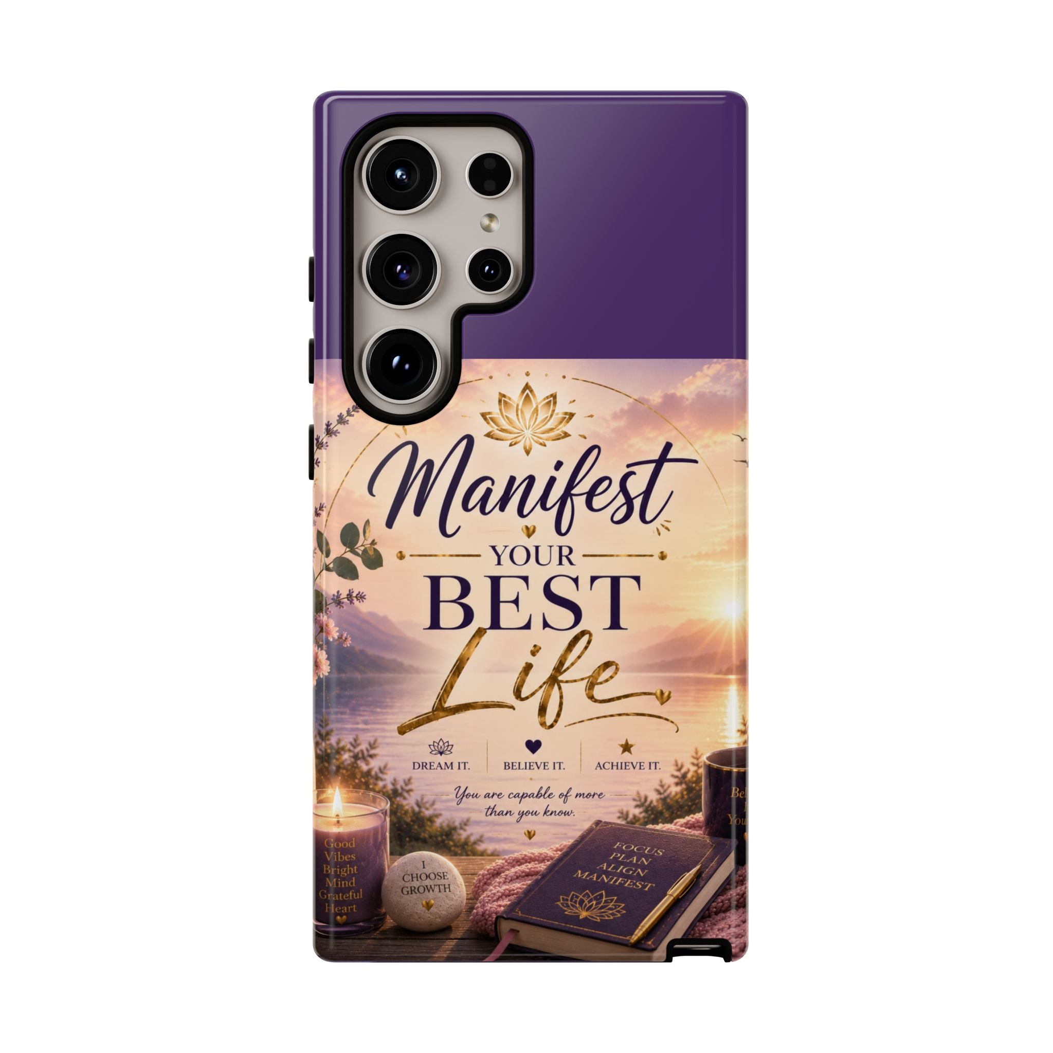 Manifest Your Best Life Phone Case — Inspirational Spiritual Protective Cover