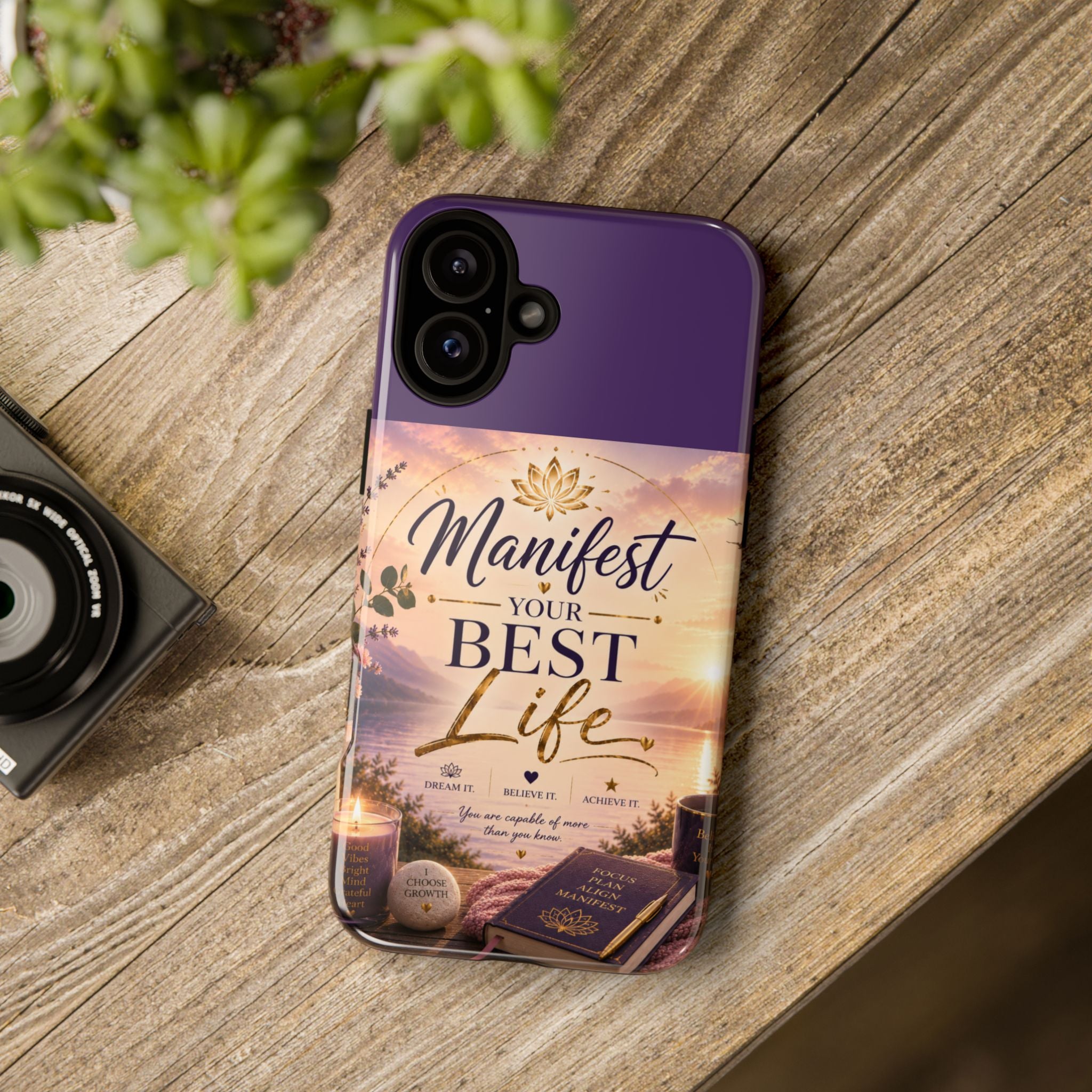 Manifest Your Best Life Phone Case — Inspirational Spiritual Protective Cover