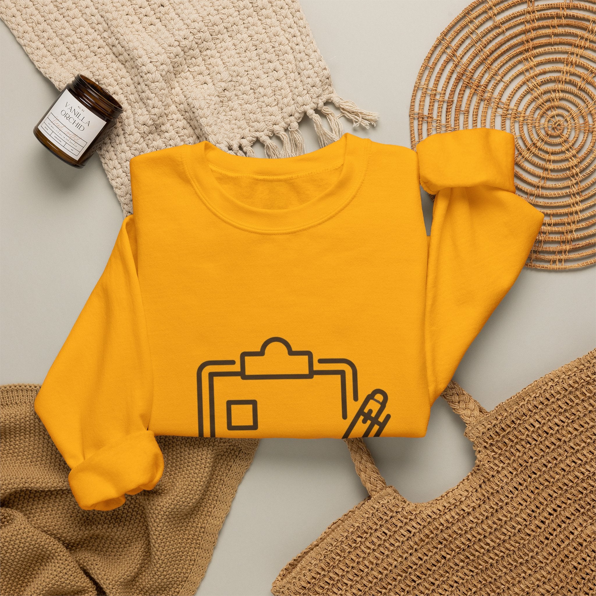 Checklist Crewneck Sweatshirt — Minimal Planner Icon Pullover