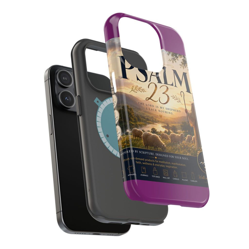 Psalm 23 Phone Case — Magnetic Impact-Resistant Christian iPhone Cover