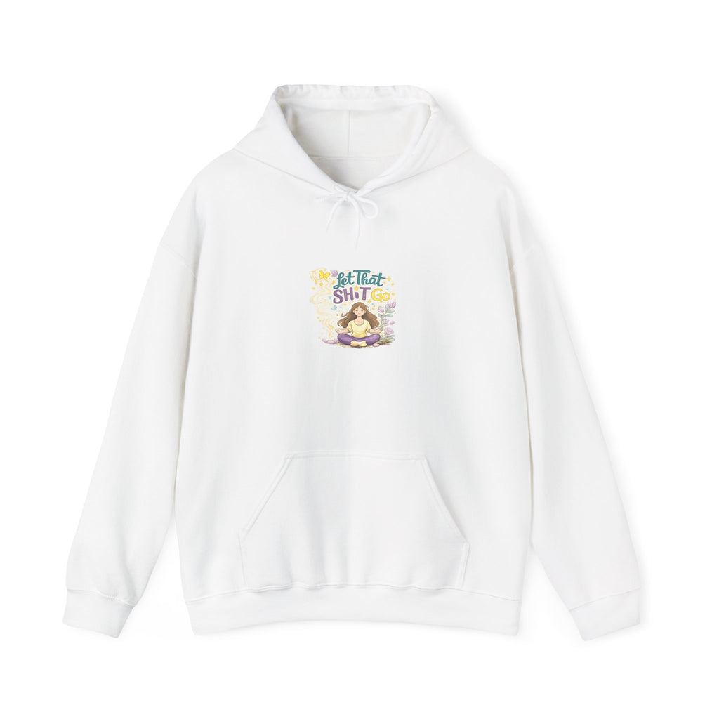 Cozy Witch Vibes Hoodie — "Not That Sh!t" Cute Witch Illustration Hoodie