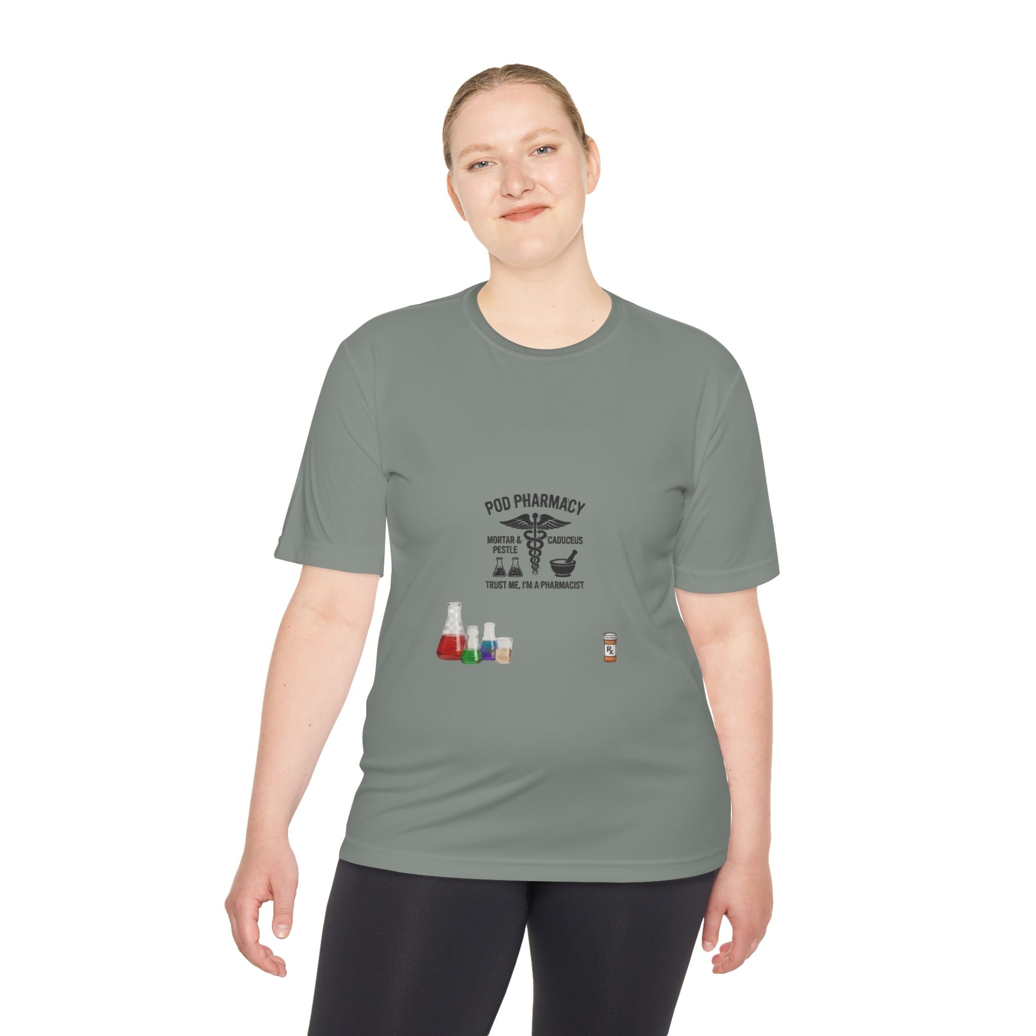 Lab Tech Tee — 'PhD Pharmacy' Science Beakers Graphic Shirt