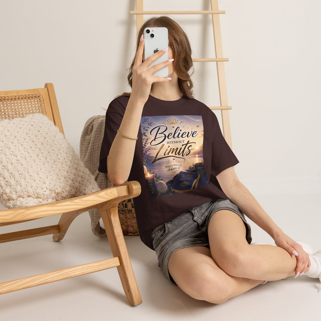 Believe Without Limits T-Shirt — Inspirational Faith Graphic Tee