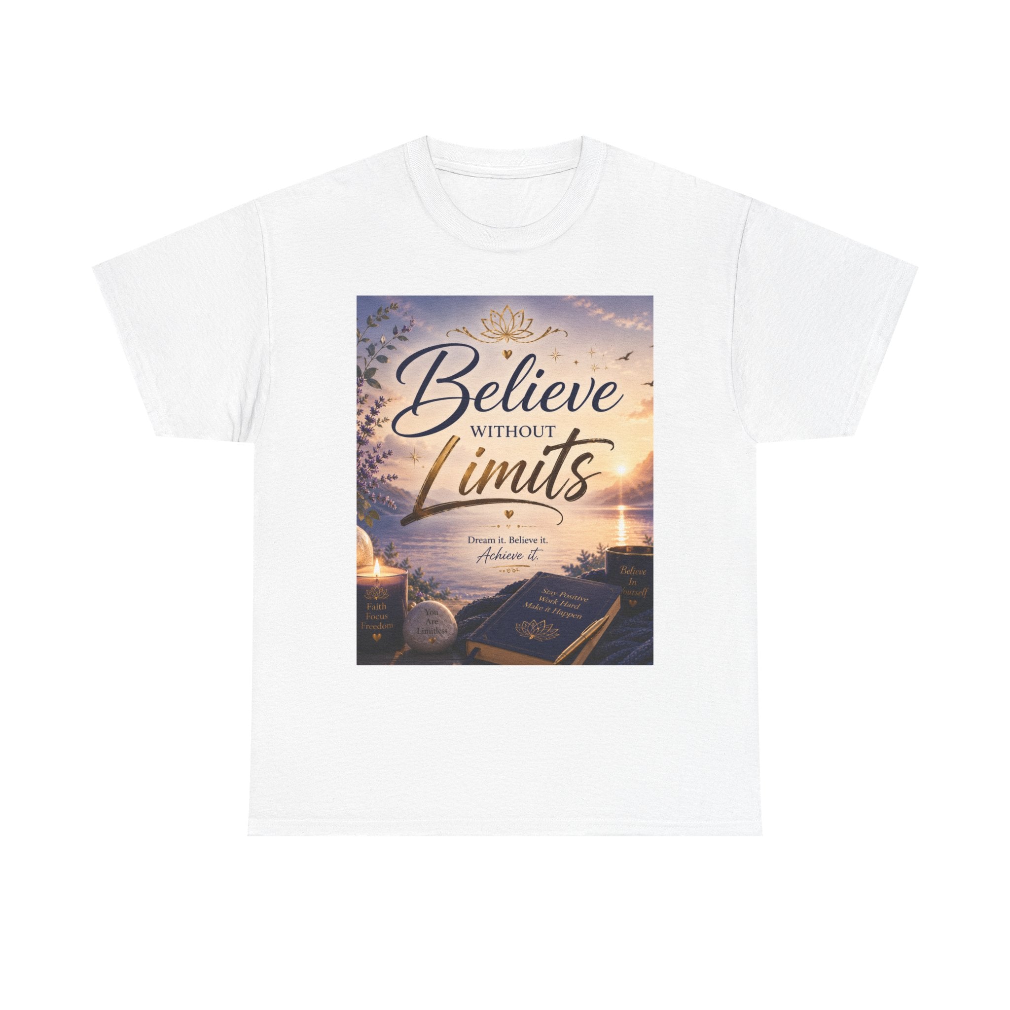 Believe Without Limits T-Shirt — Inspirational Faith Graphic Tee
