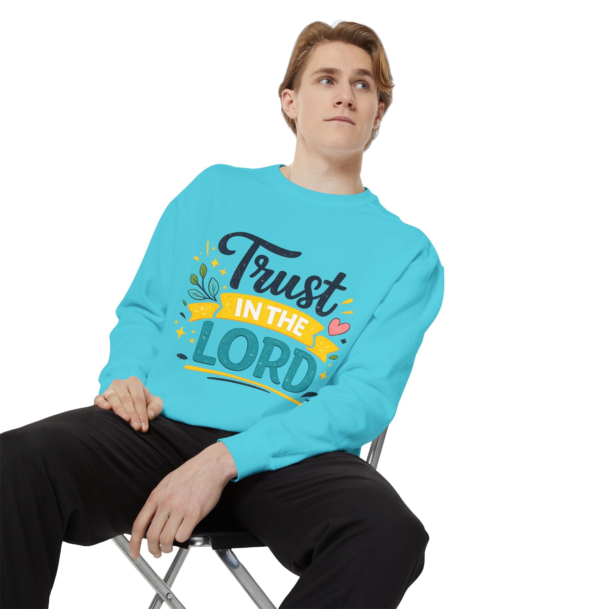 Trust in the Lord Sweatshirt — Inspirational Christian Faith Crewneck