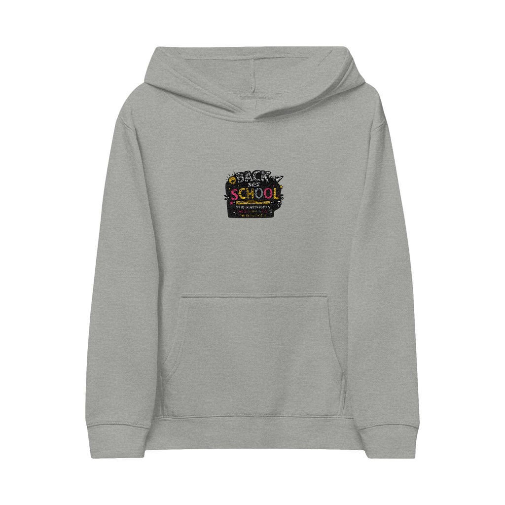 Kids Embroidered "Back to School" Fleece Hoodie