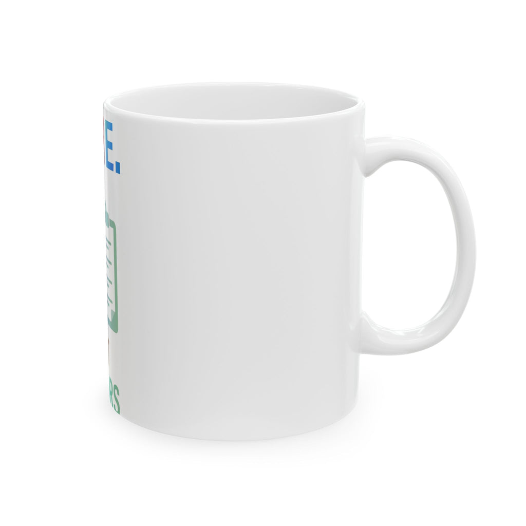 Doctor Appreciation Ceramic Mug – "Care. Best Doctors" Stethoscope & Clipboard Design (11oz/15oz)