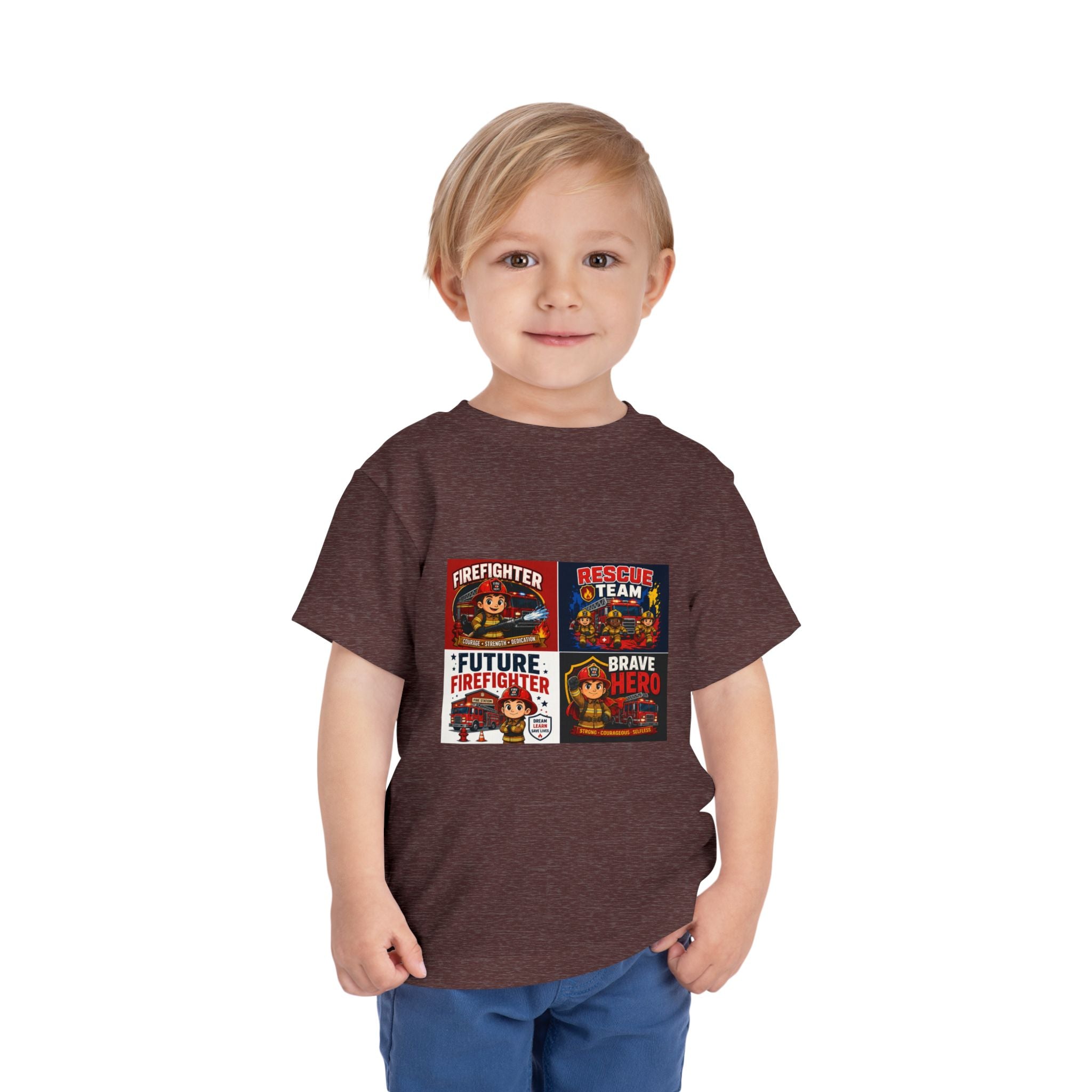 Toddler Firefighter Tee – "Future Firefighter" Rescue Team Brave Hero Kids Shirt