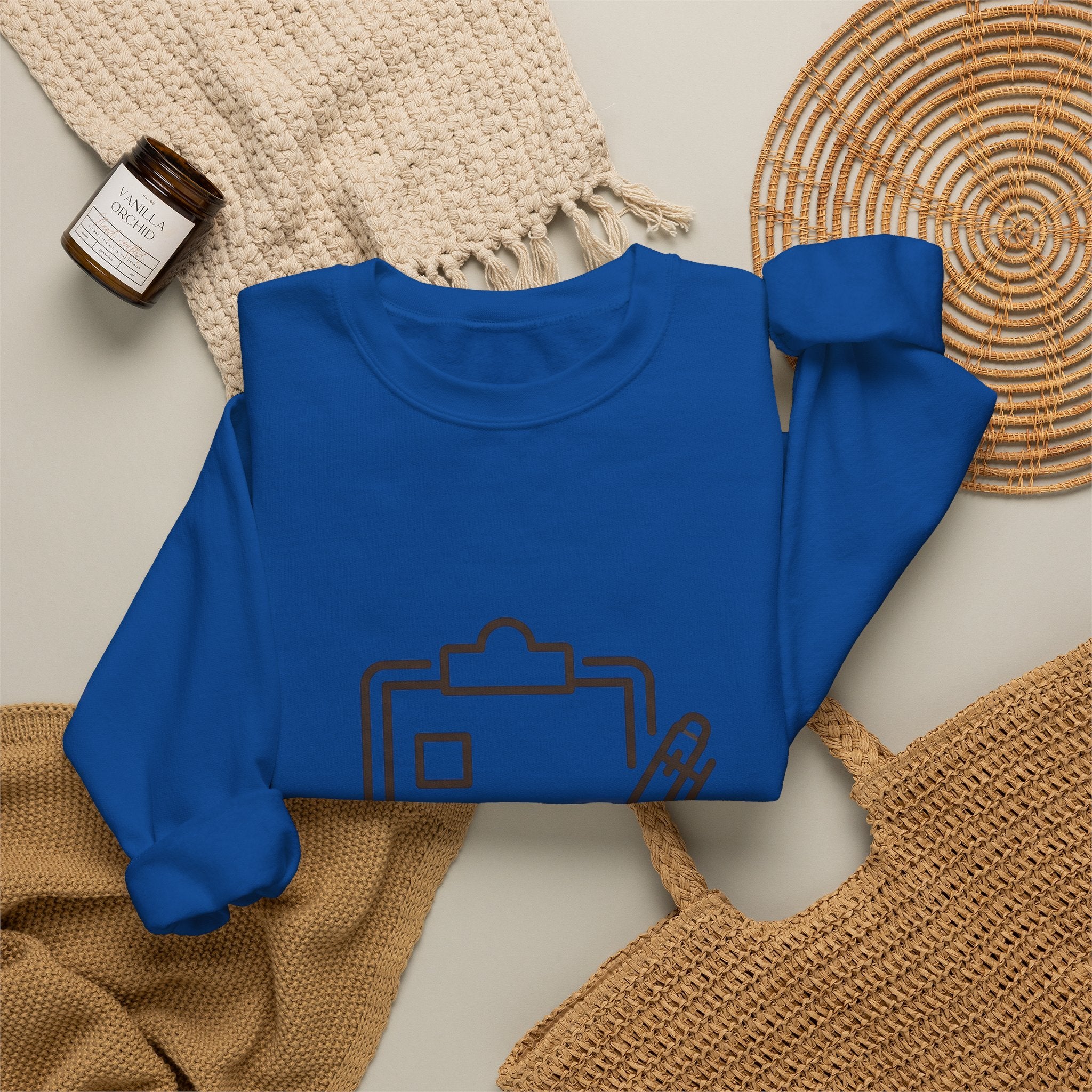 Checklist Crewneck Sweatshirt — Minimal Planner Icon Pullover