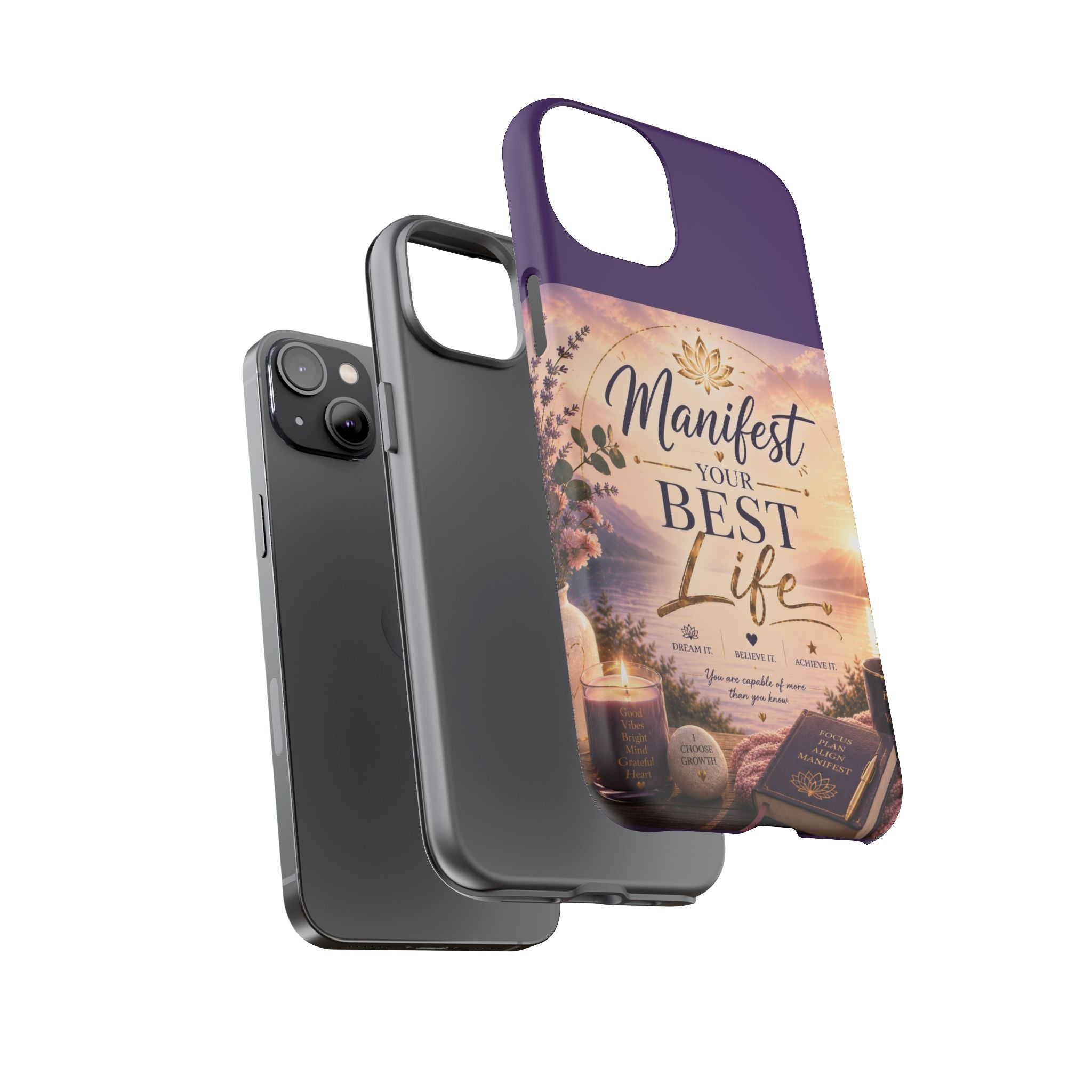 Manifest Your Best Life Phone Case — Inspirational Spiritual Protective Cover
