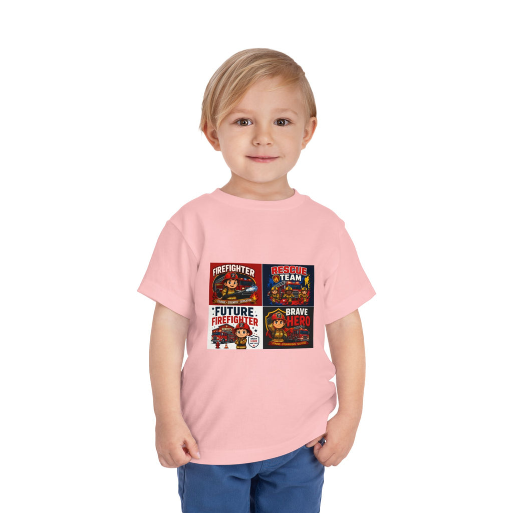 Toddler Firefighter Tee – "Future Firefighter" Rescue Team Brave Hero Kids Shirt