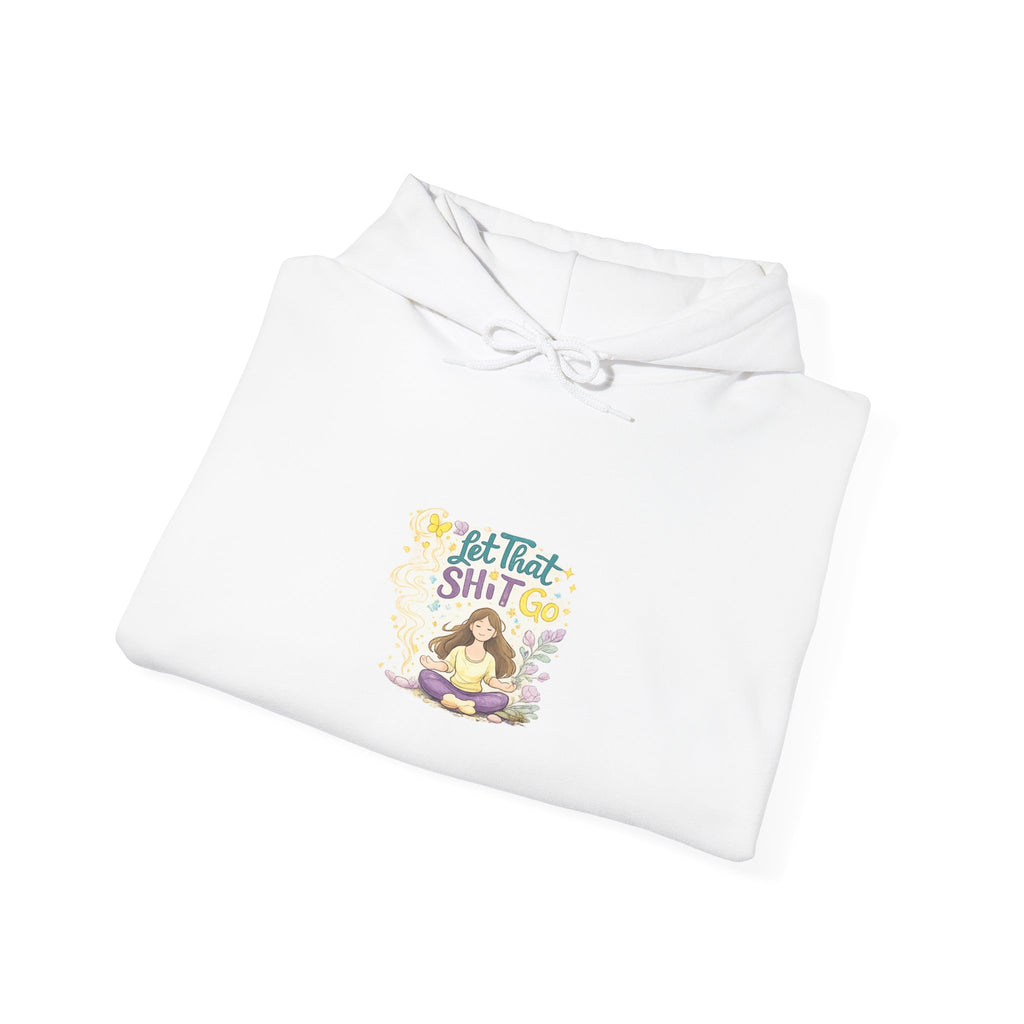 Cozy Witch Vibes Hoodie — "Not That Sh!t" Cute Witch Illustration Hoodie