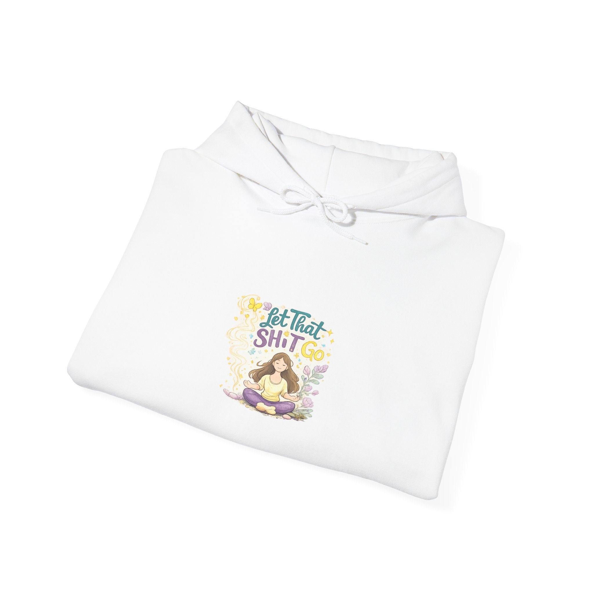 Cozy Witch Vibes Hoodie — "Not That Sh!t" Cute Witch Illustration Hoodie