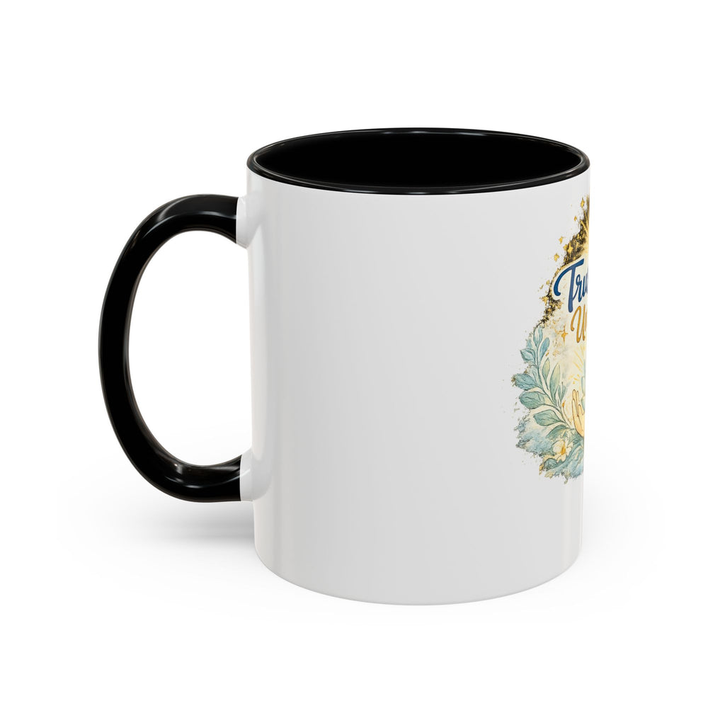 Trust the Universe Accent Coffee Mug — Inspirational Spiritual Tea & Coffee Cup (11/15oz)