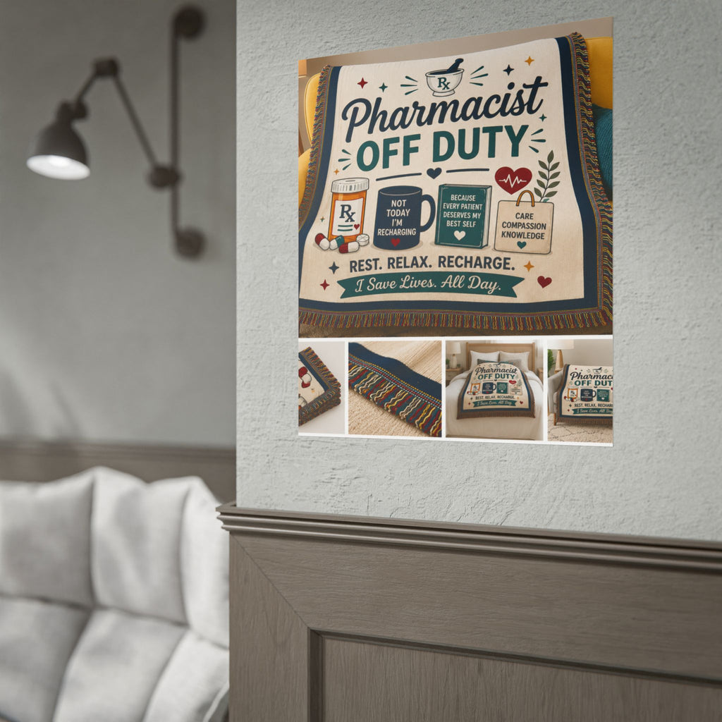 Pharmacist Off Duty Poster - Rest Relax Recharge Wall Art