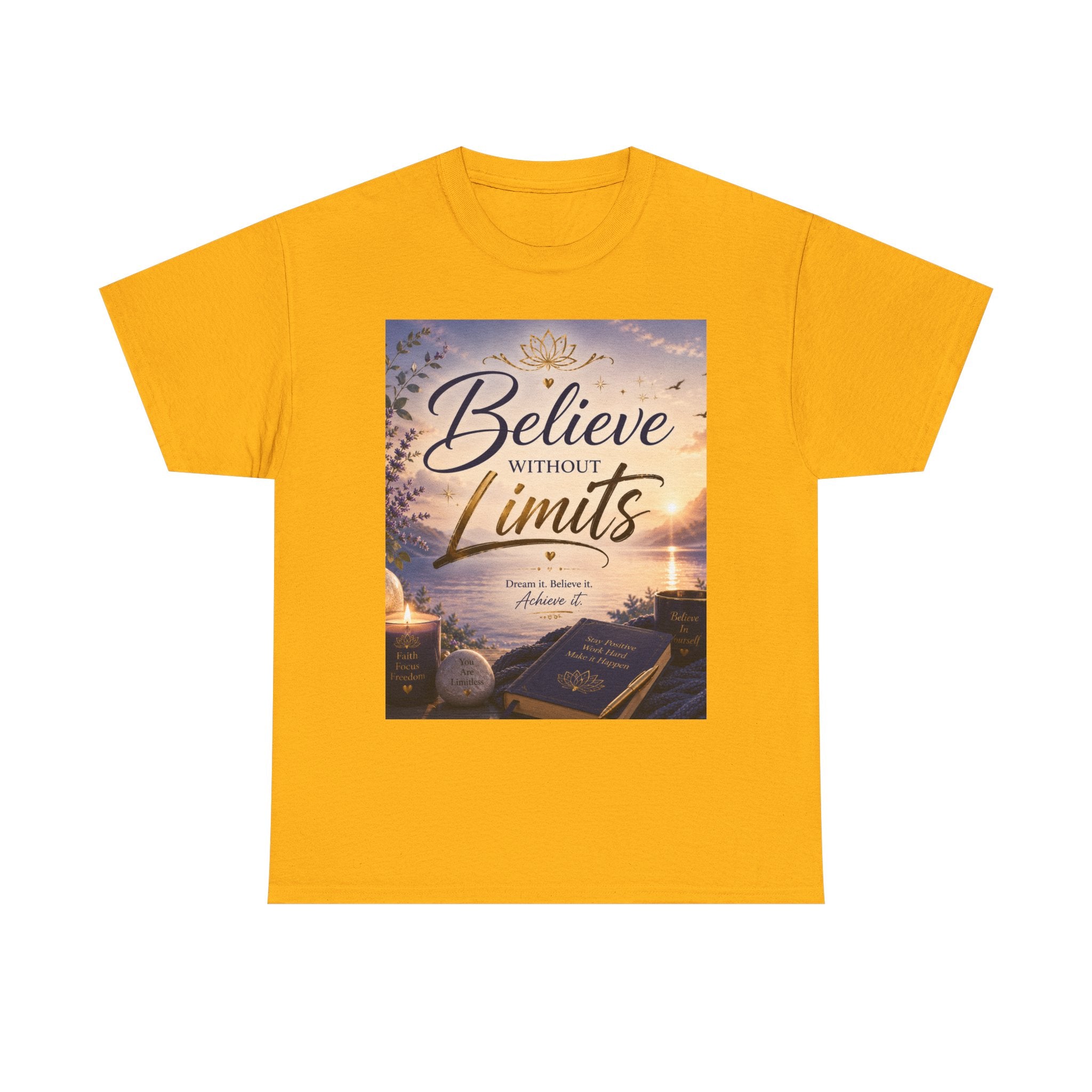 Believe Without Limits T-Shirt — Inspirational Faith Graphic Tee