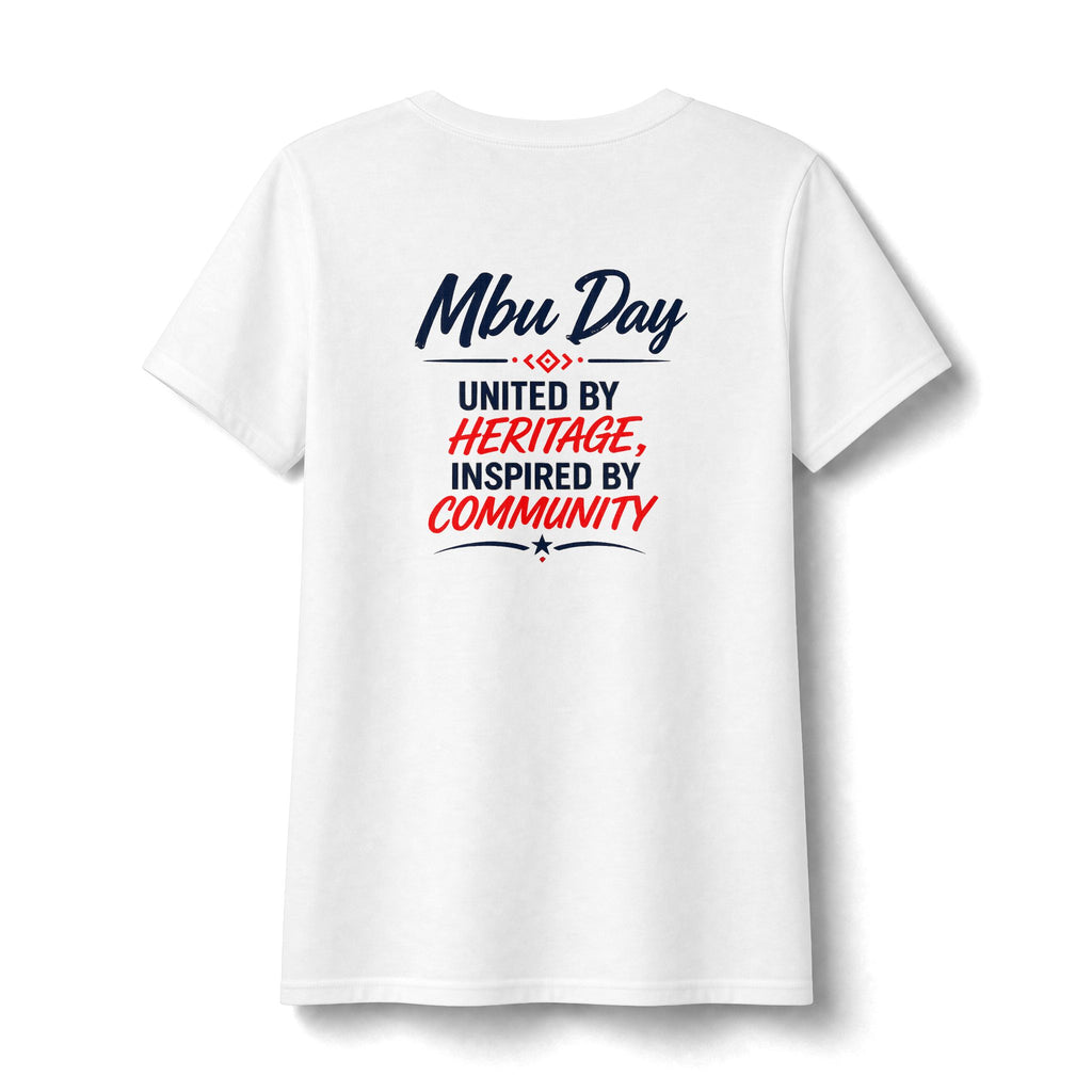 Mbu Day Texas V-Neck Tee — "Mbu Day: United by Heritage, Inspired by Community" Women's Shirt
