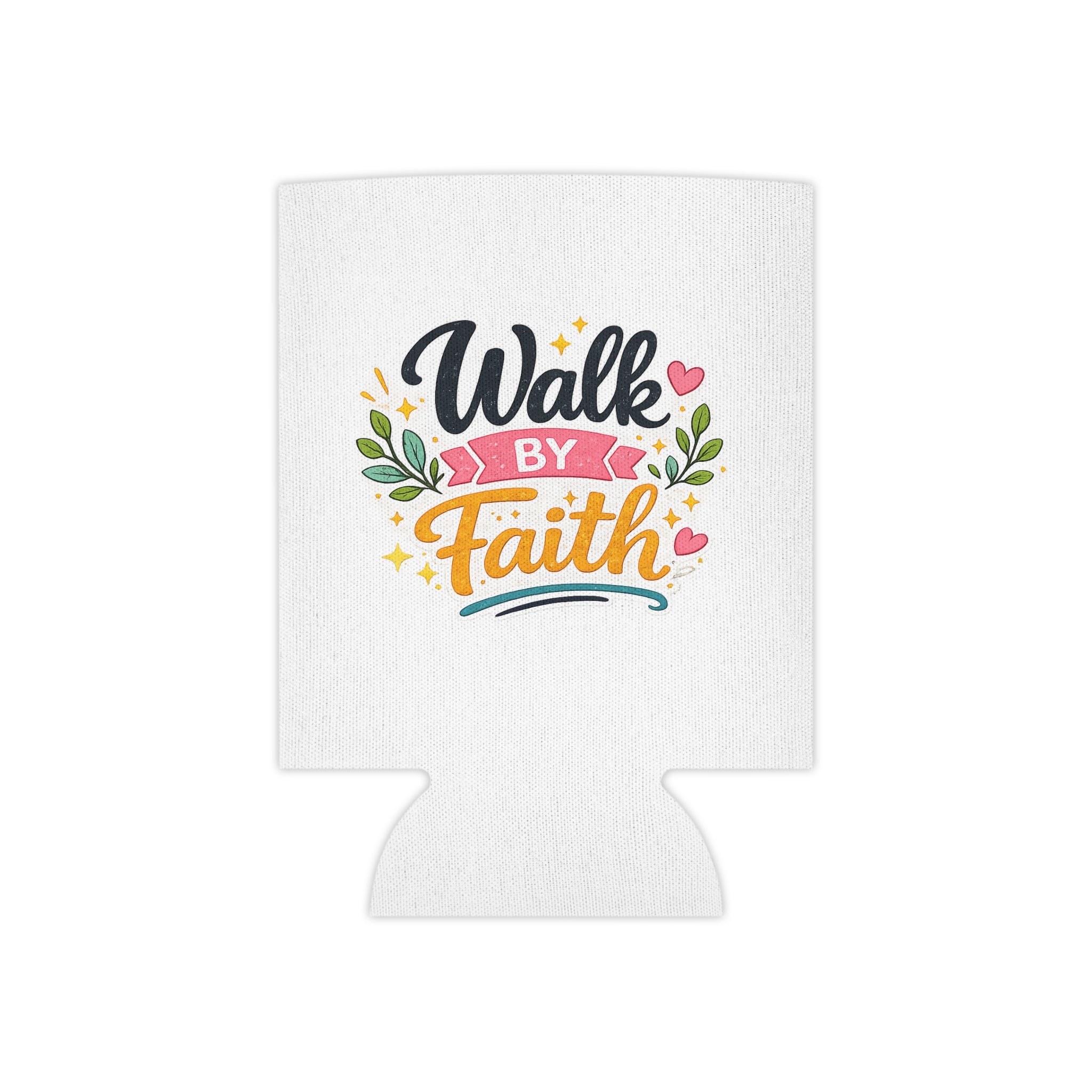 Walk By Faith Can Cooler — Inspirational Faith Beverage Koozie