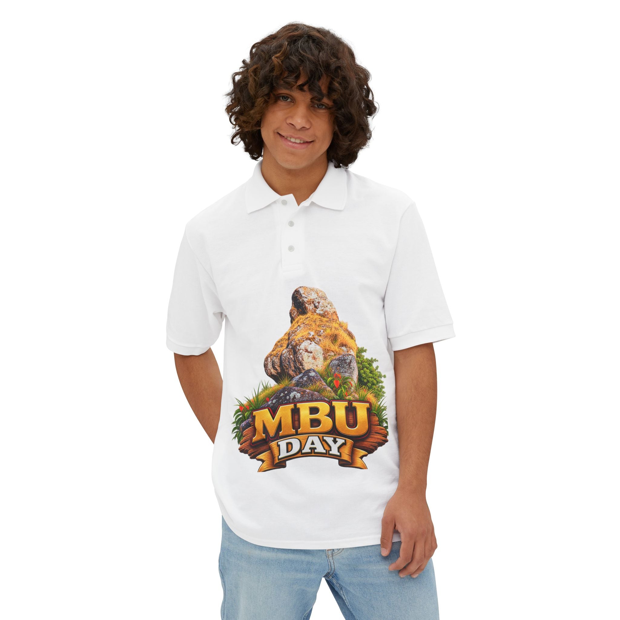 MBU Day Polo — 'United by Heritage, Inspired by Community' Men's Short-Sleeve Polo