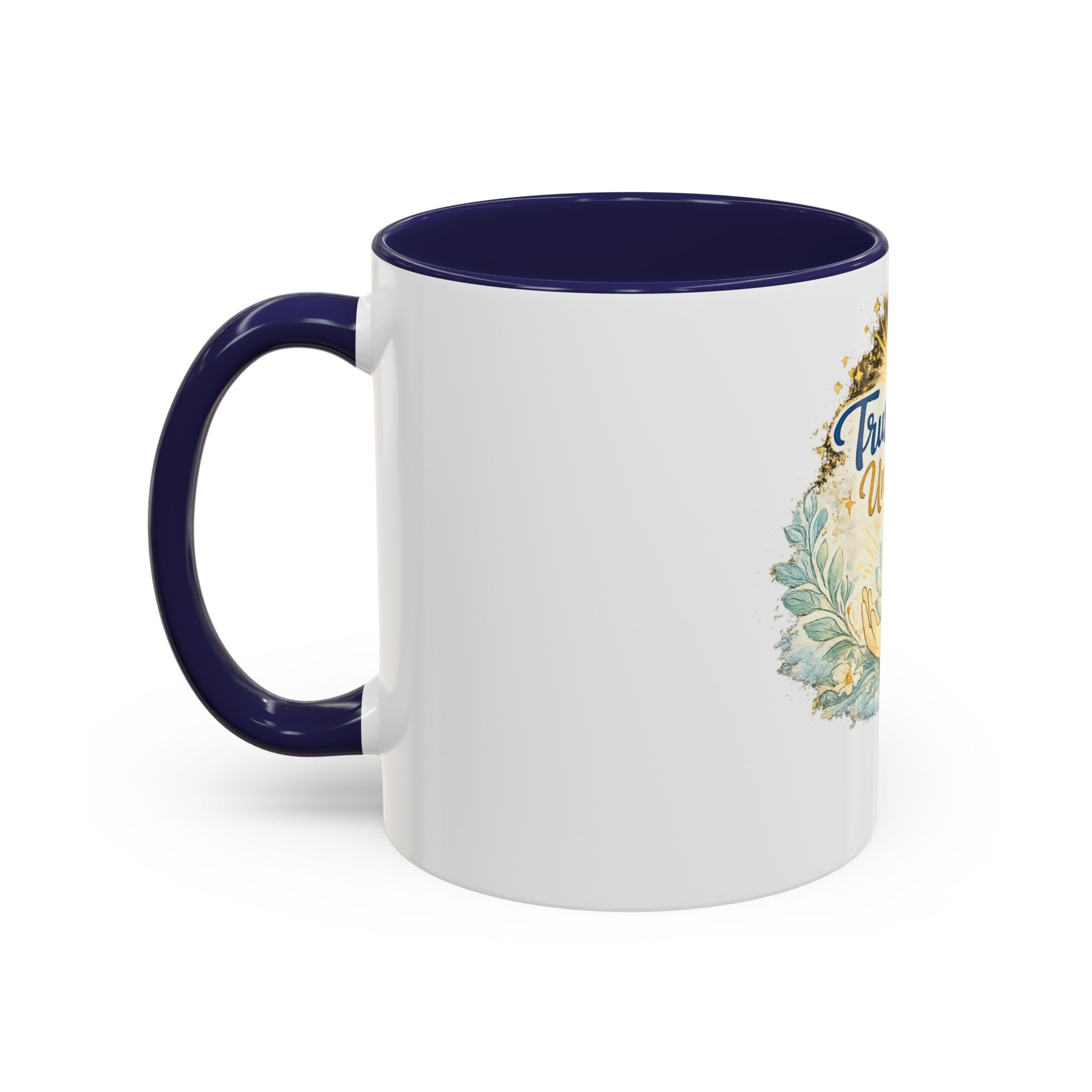 Trust the Universe Accent Coffee Mug — Inspirational Spiritual Tea & Coffee Cup (11/15oz)