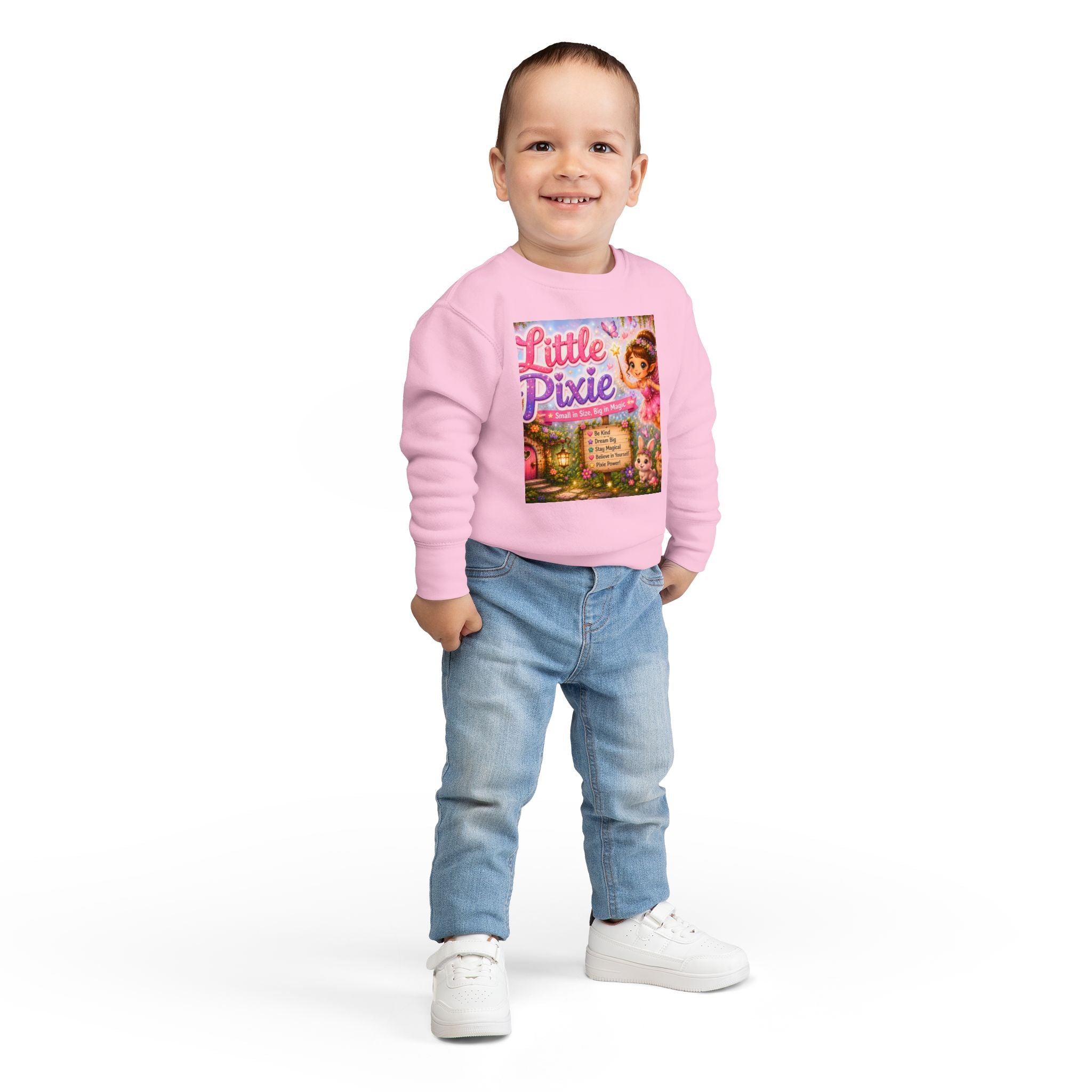 Little Pixie Toddler Sweatshirt - Cute Fairy Graphic Pullover for Kids