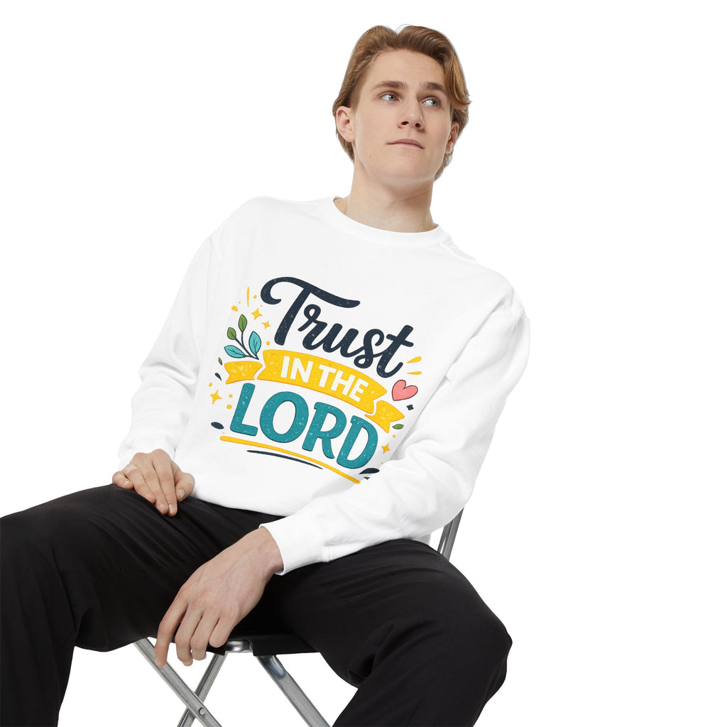 Trust in the Lord Sweatshirt — Inspirational Christian Faith Crewneck