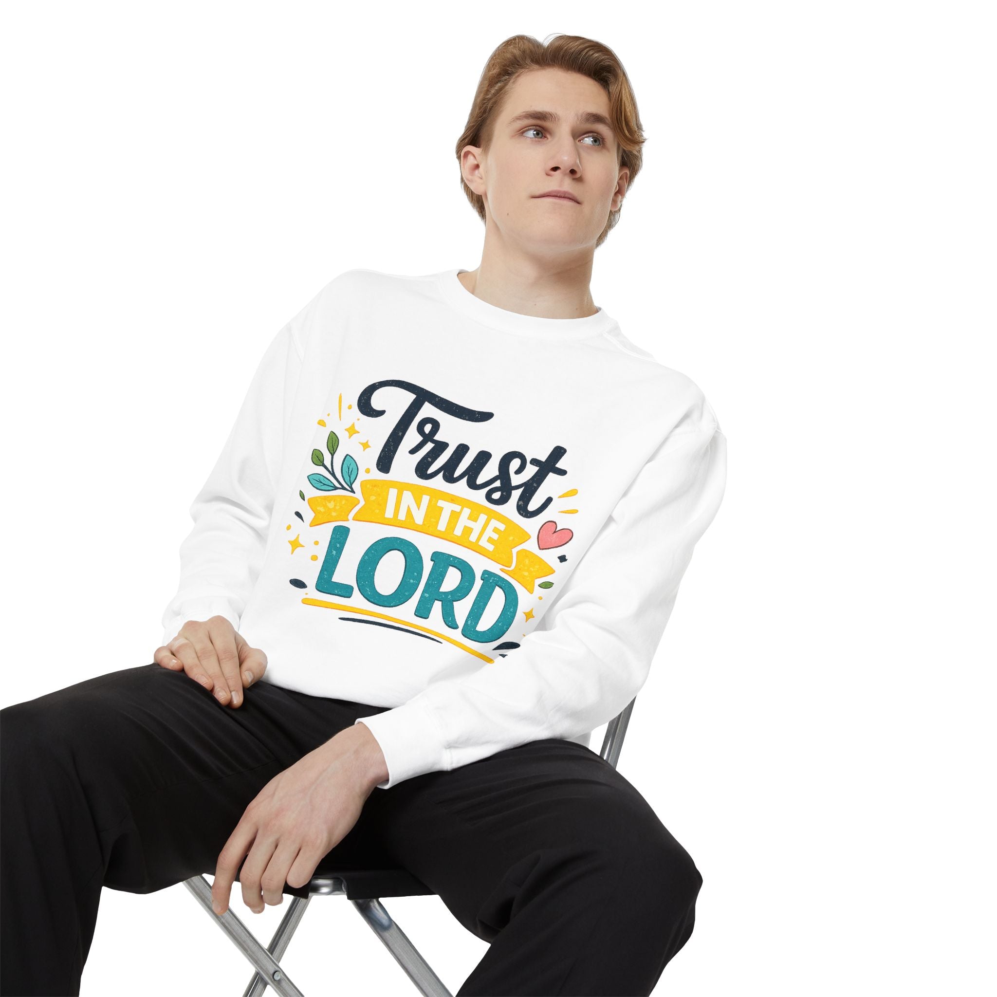Trust in the Lord Sweatshirt — Inspirational Christian Faith Crewneck