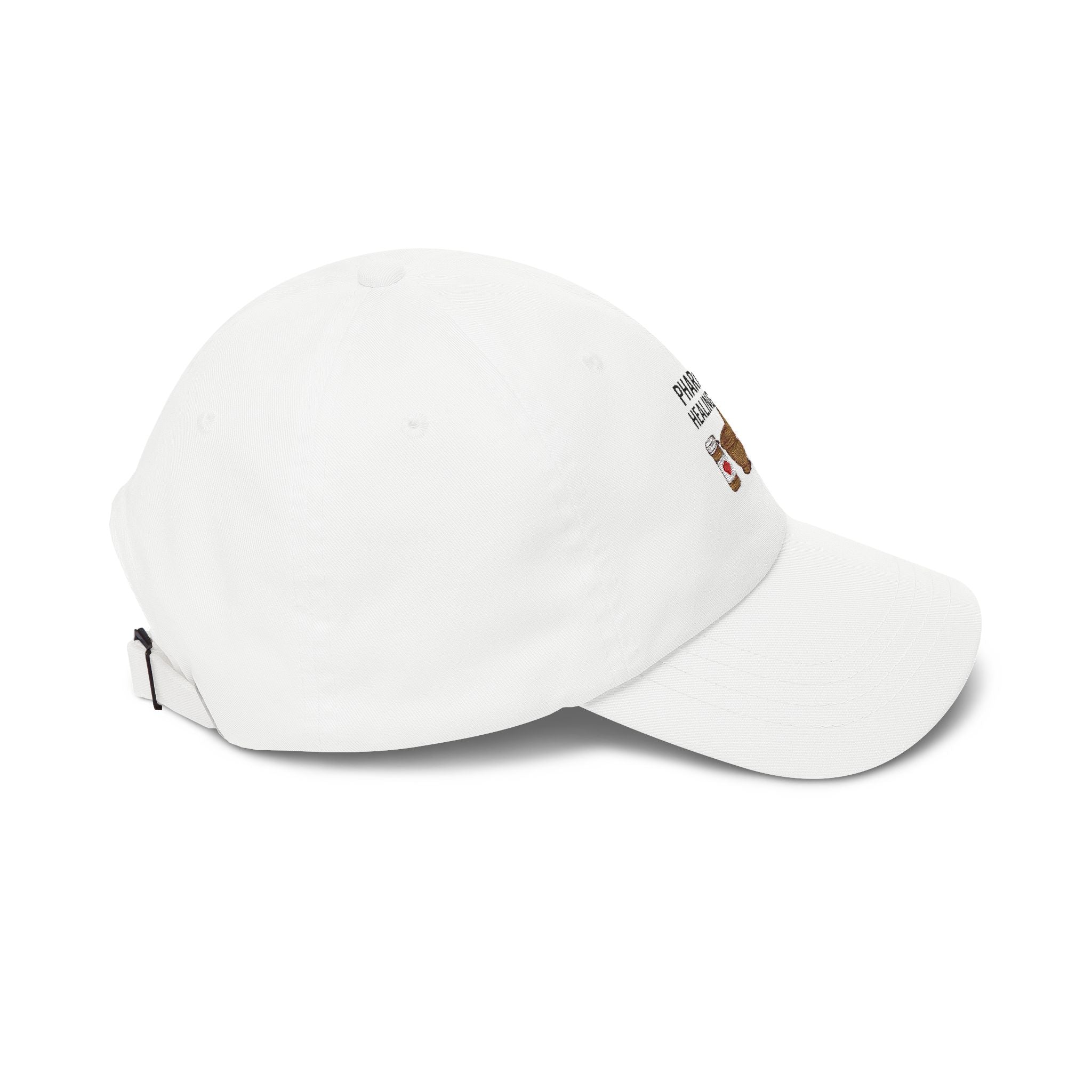 Dad Cap - "Pharmacy Healing Heart" Embroidered Pharmacist Hat