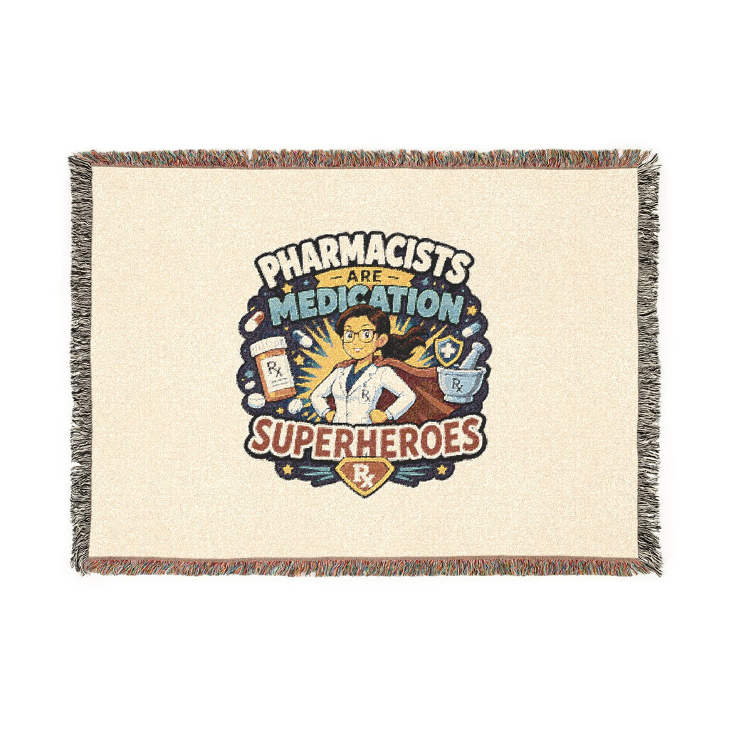 Pharmacists Are Superheroes Woven Blanket
