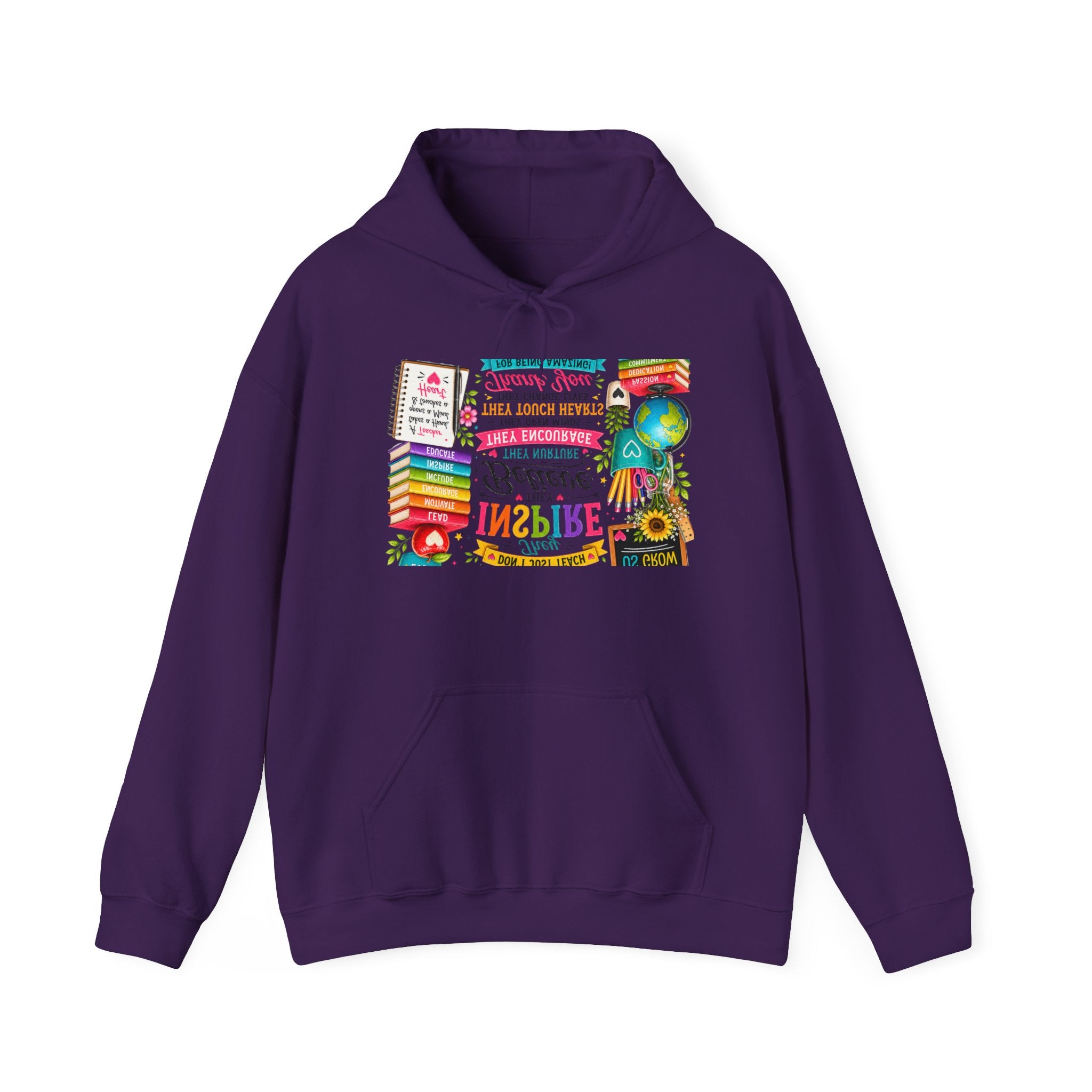 Reading Rainbow Hoodie — Inspirational Book Lover Sweatshirt (Believe in Magic)
