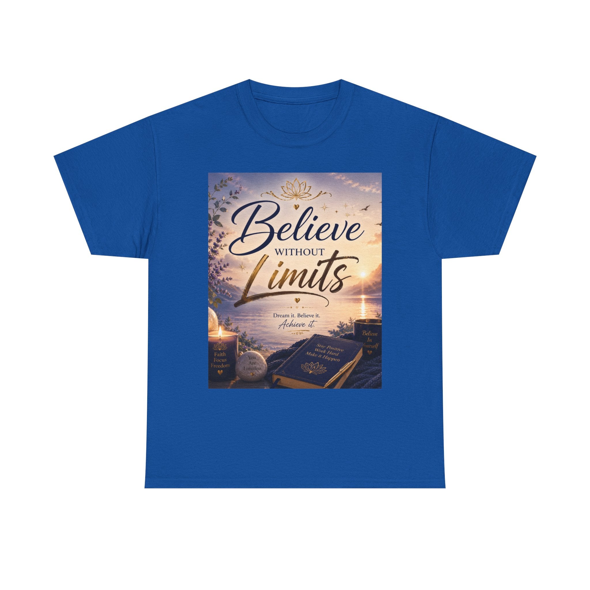 Believe Without Limits T-Shirt — Inspirational Faith Graphic Tee