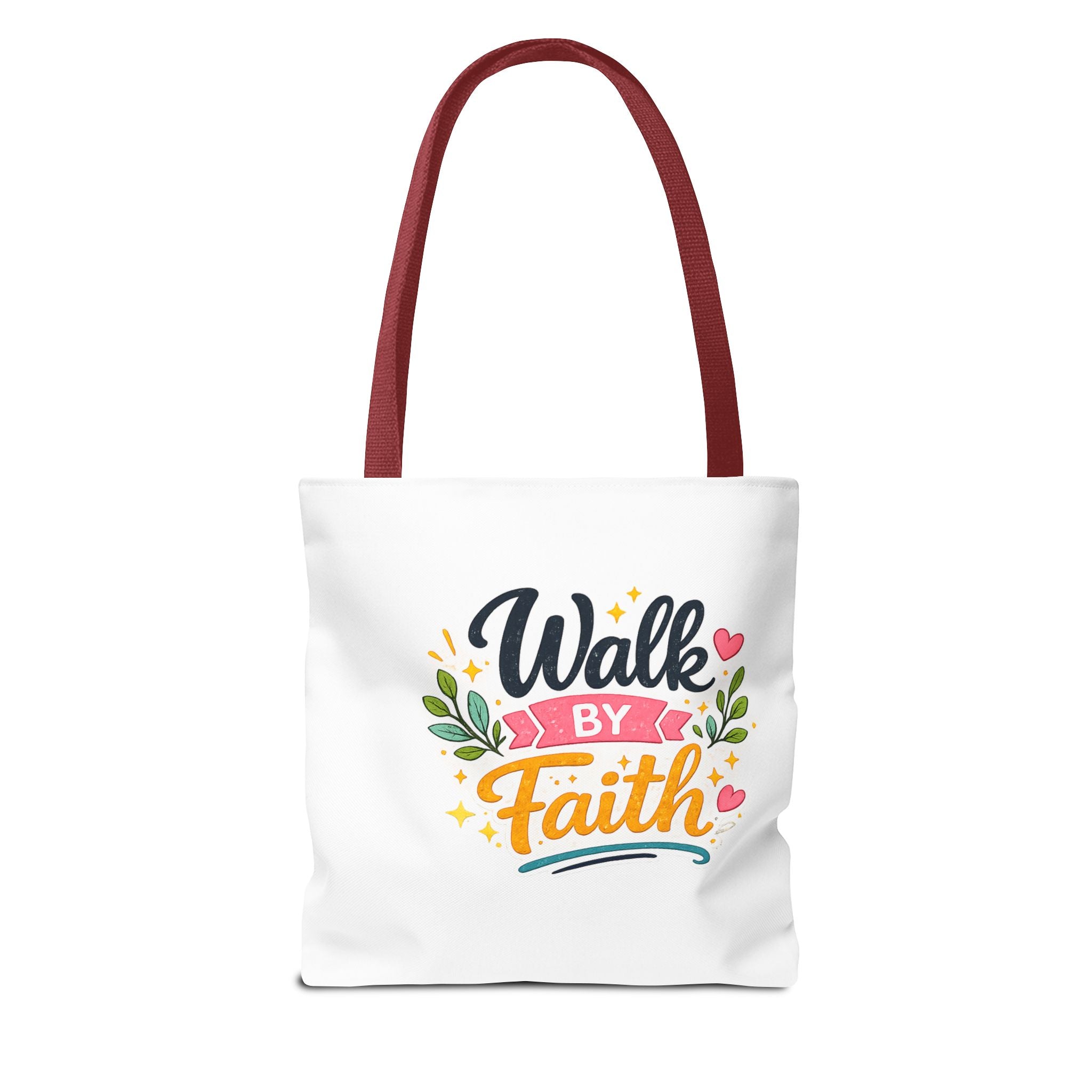 Walk By Faith Tote Bag — Inspirational Christian Canvas Tote, Faith-Based Gift