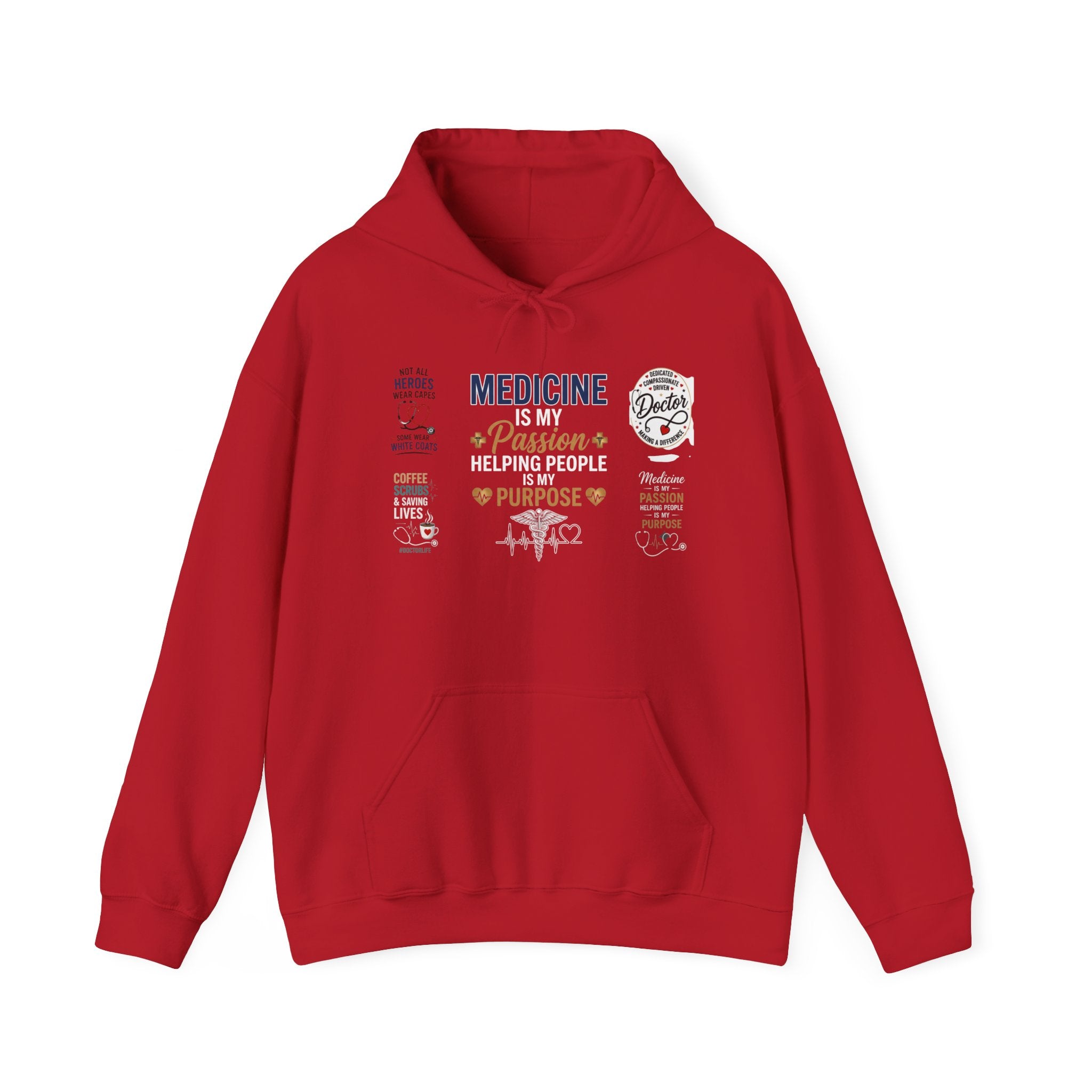 Medicine Passion Purpose Hoodie – Medical Student & Nurse Gift Pullover
