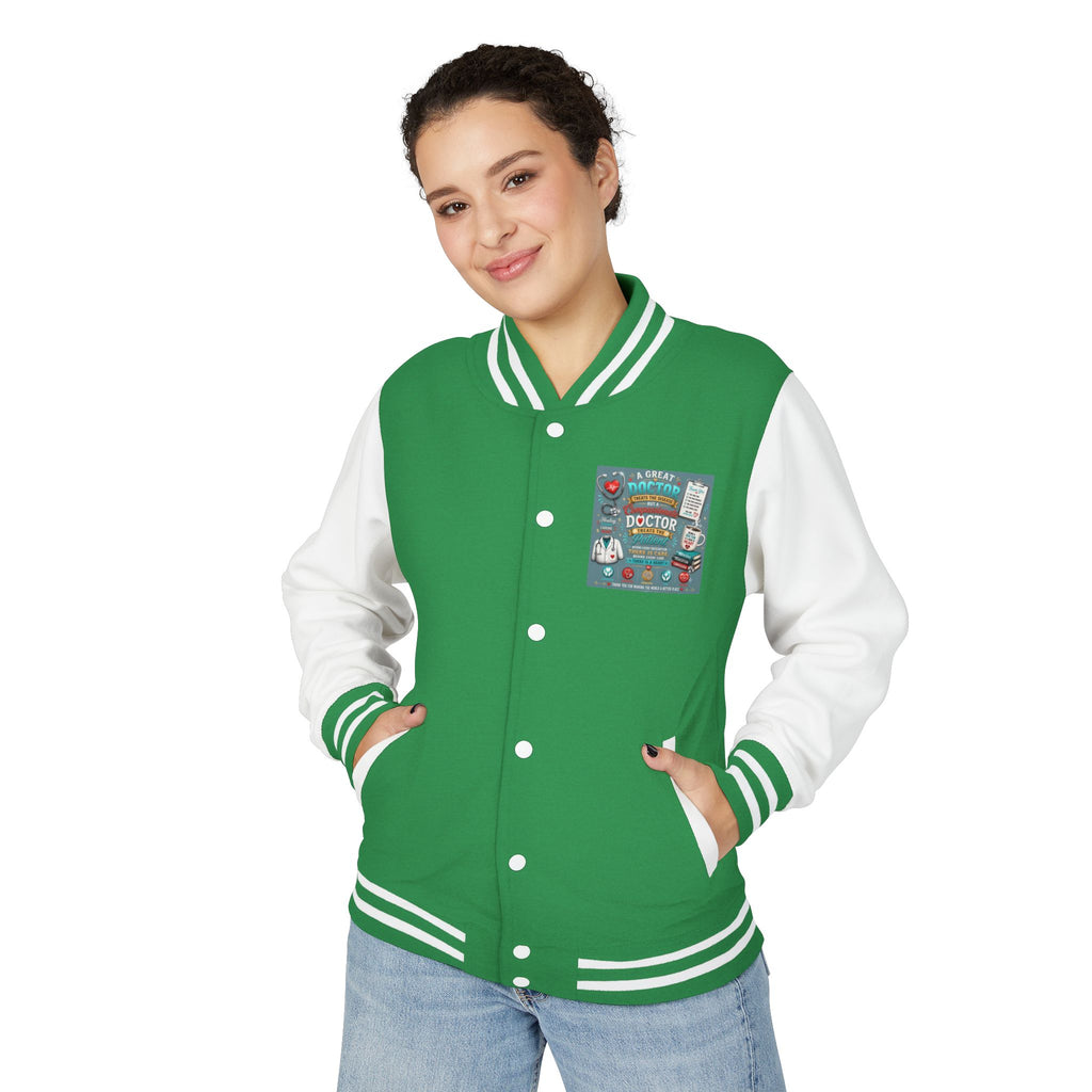 Letterman Jacket — Vintage Doctor Patch Varsity Jacket