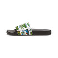 Youth Dino Slides — Removable-Strap Kids Sandals with Cute Dinosaur Print