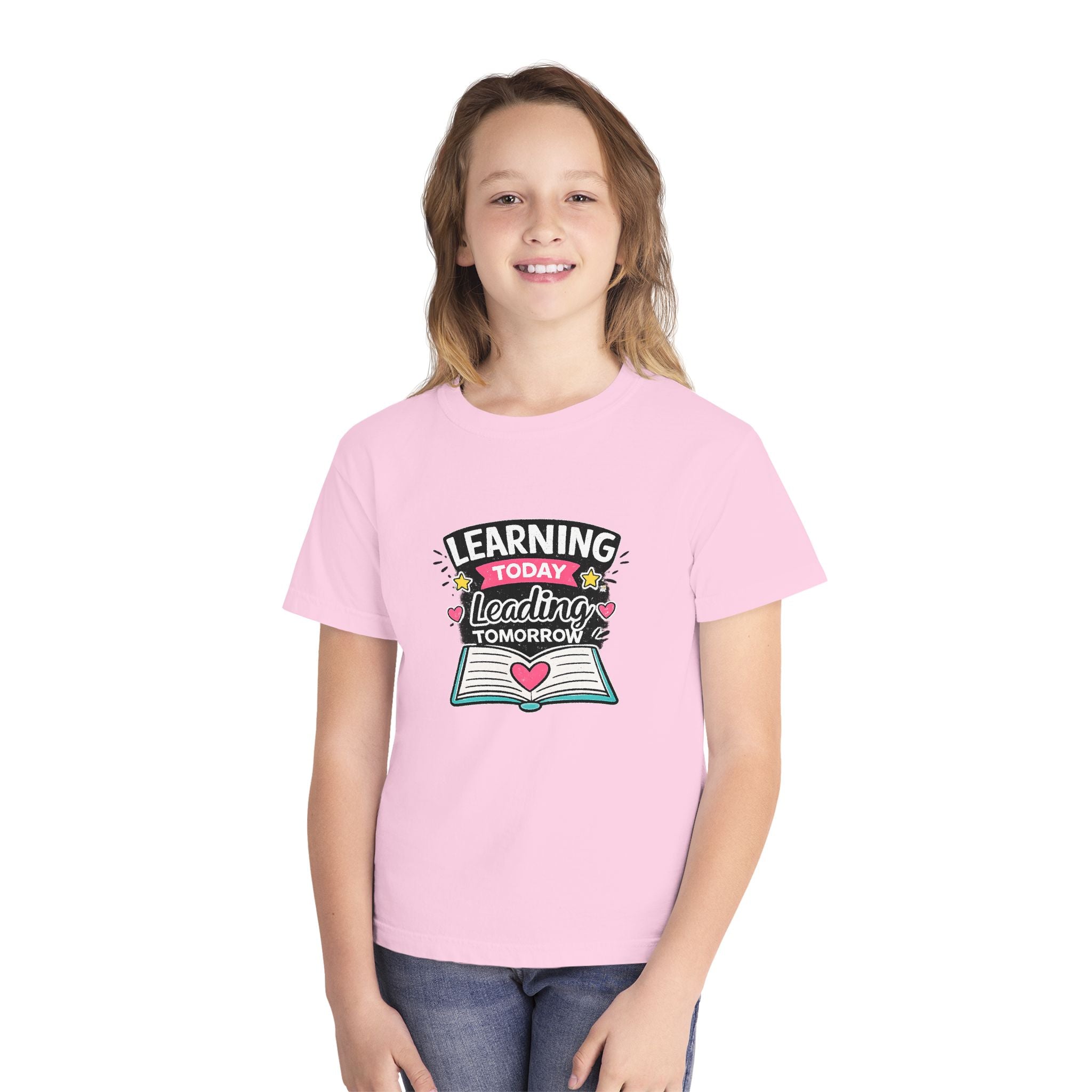 Youth T-Shirt — "Learning Today, Leading Tomorrow" School Shirt