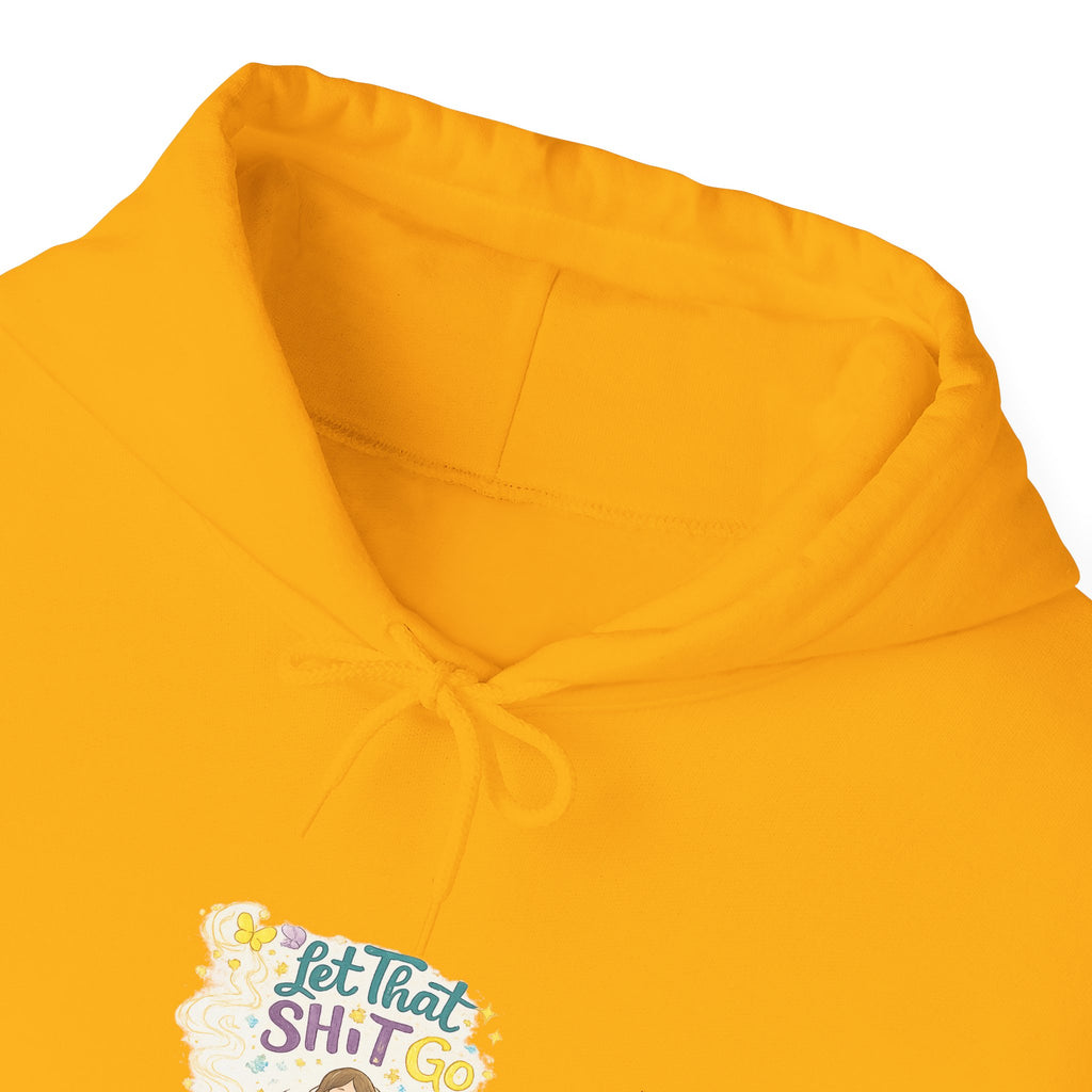 Cozy Witch Vibes Hoodie — "Not That Sh!t" Cute Witch Illustration Hoodie