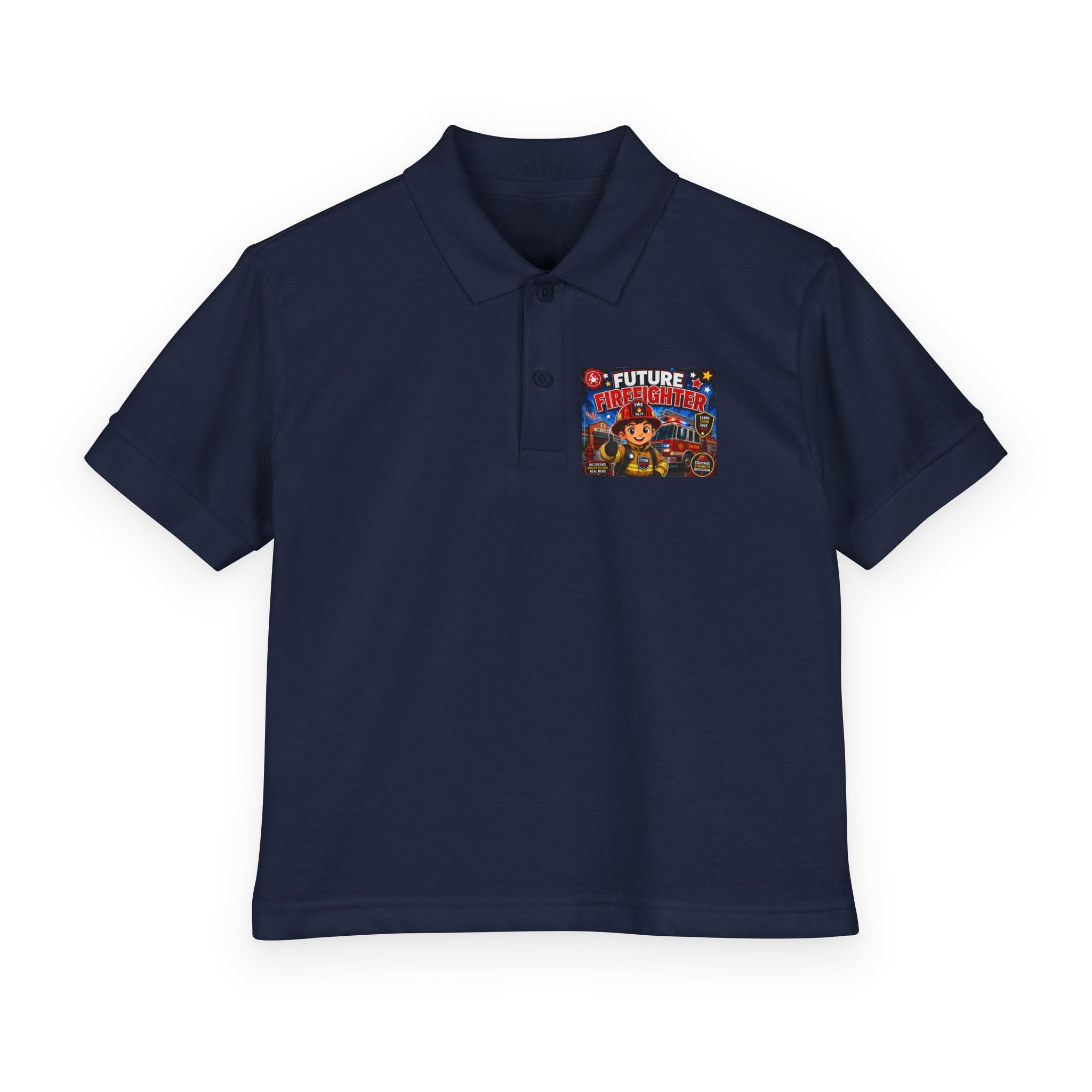 Youth Polo — "Future Firefighter" Kids Short-Sleeve Polo