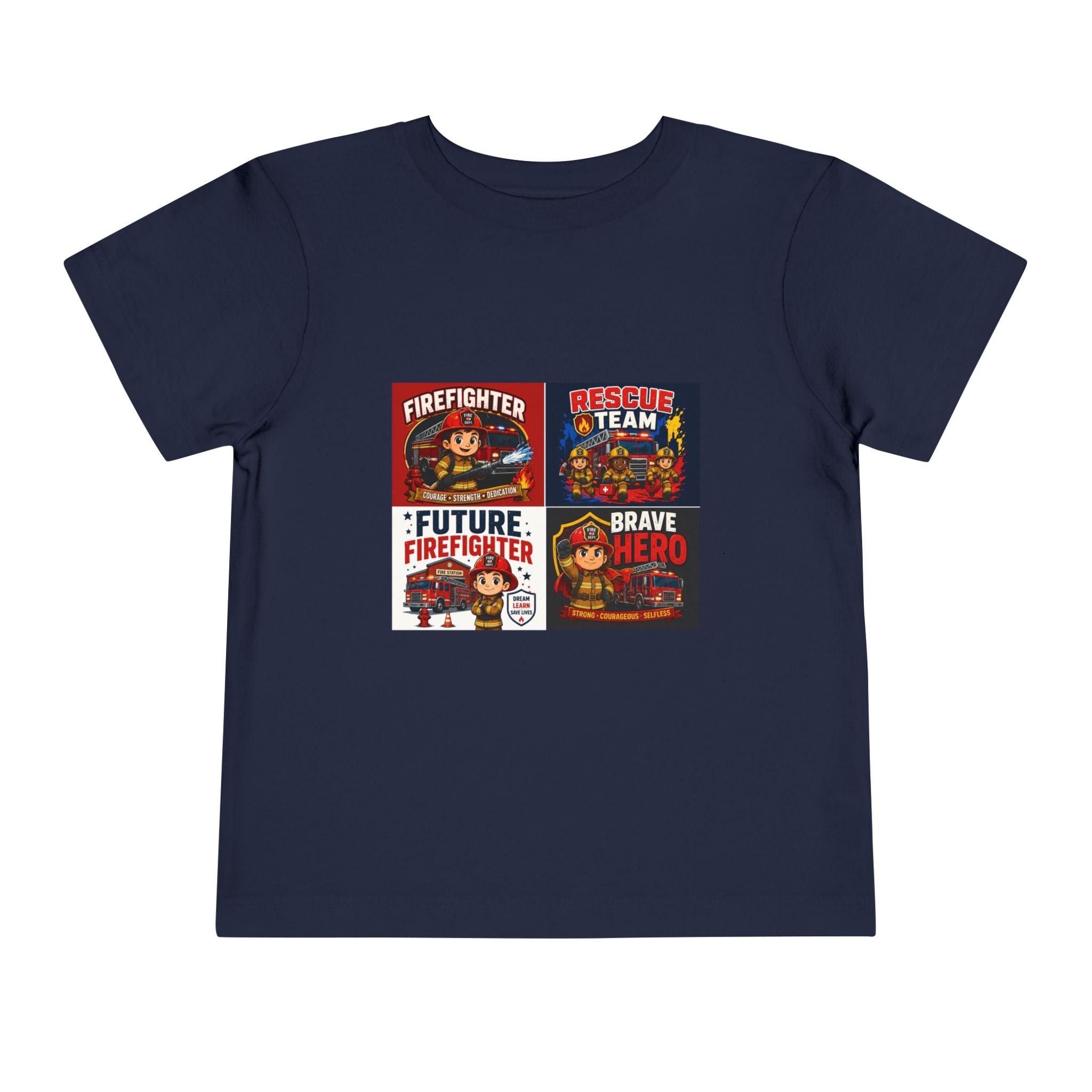 Toddler Firefighter Tee – "Future Firefighter" Rescue Team Brave Hero Kids Shirt