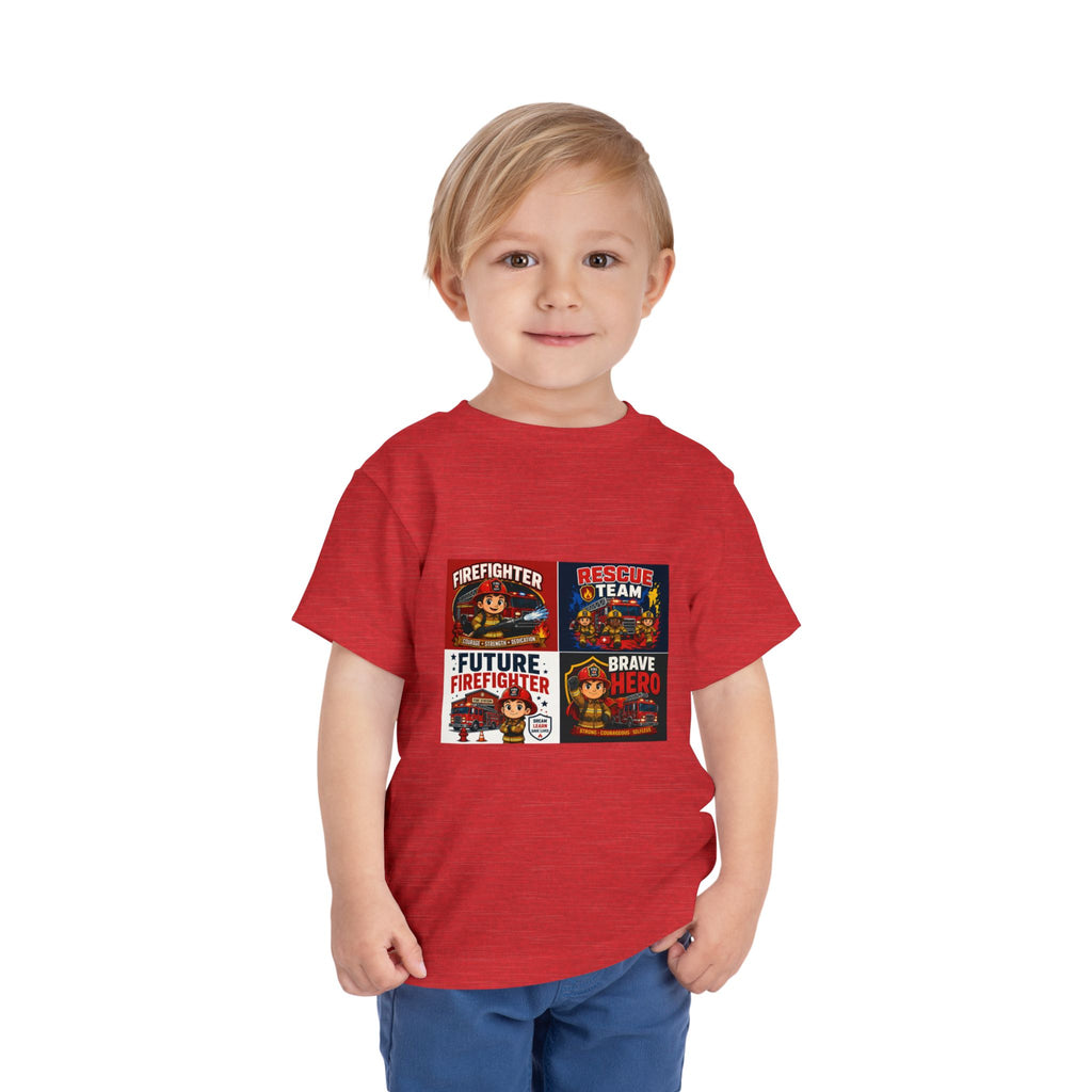 Toddler Firefighter Tee – "Future Firefighter" Rescue Team Brave Hero Kids Shirt