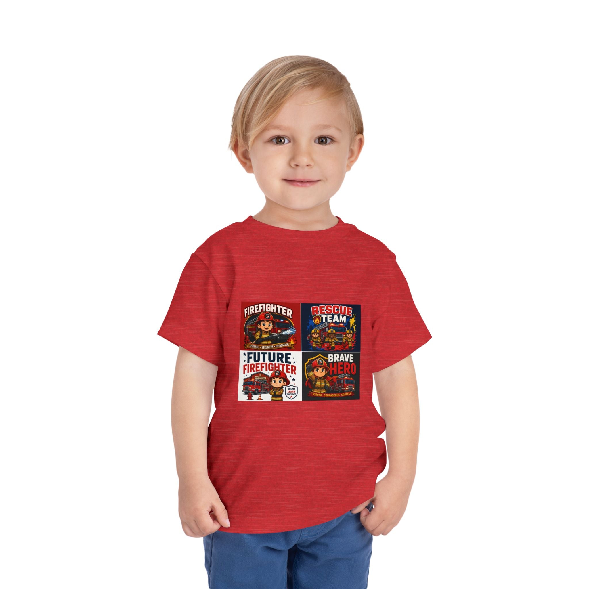 Toddler Firefighter Tee – "Future Firefighter" Rescue Team Brave Hero Kids Shirt