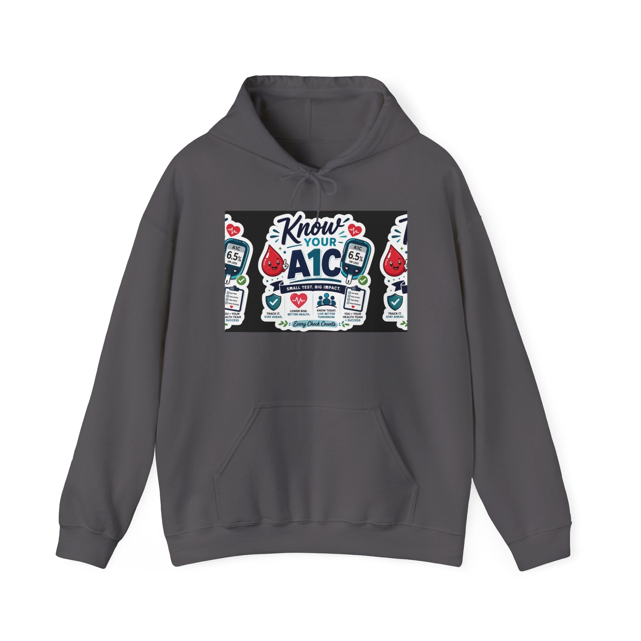 Know Your A1C Hoodie — Diabetes Awareness Sweatshirt