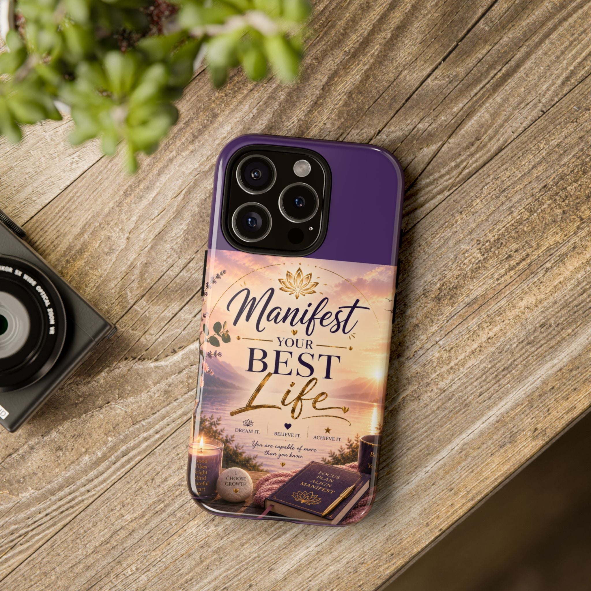 Manifest Your Best Life Phone Case — Inspirational Spiritual Protective Cover