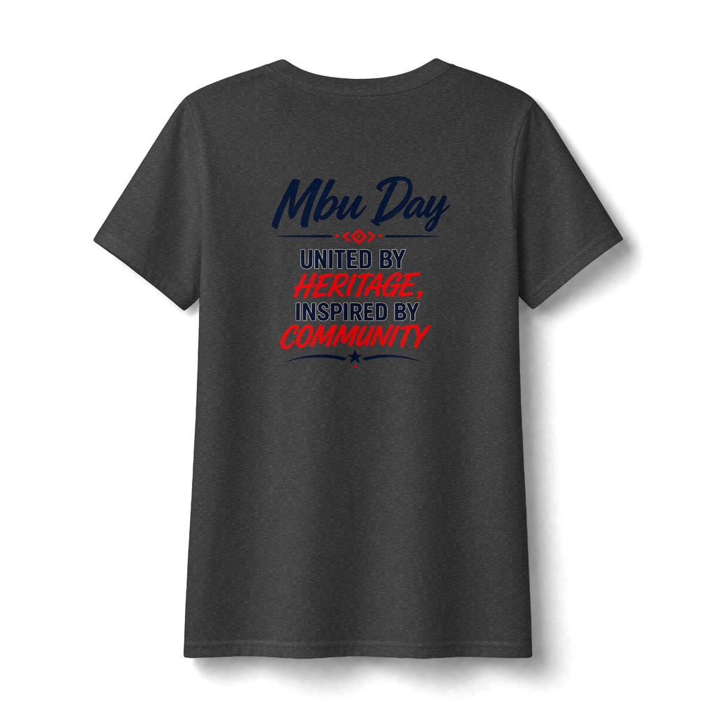Mbu Day Texas V-Neck Tee — "Mbu Day: United by Heritage, Inspired by Community" Women's Shirt
